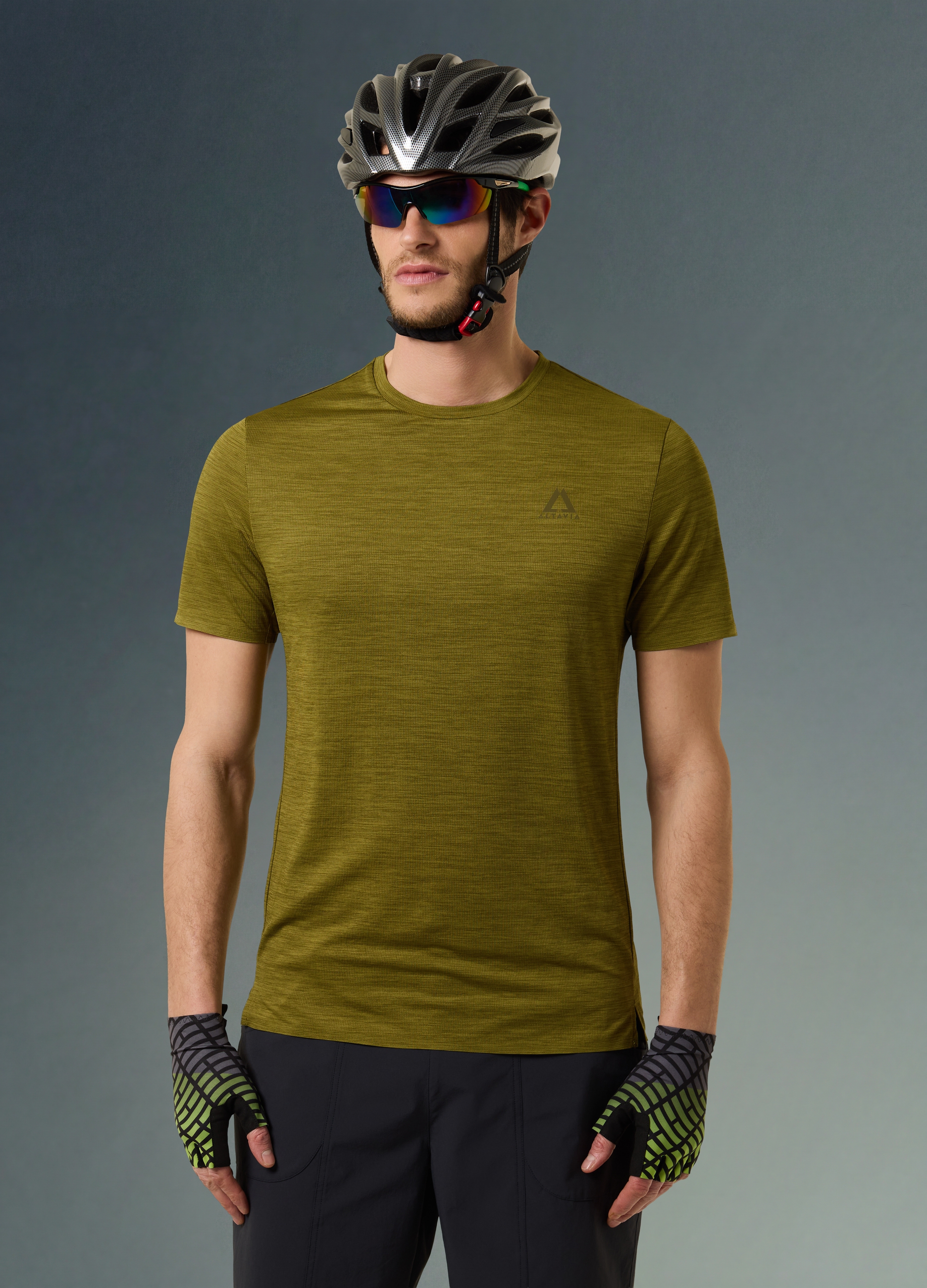 ALTAVIA, T-shirt Tecnica Altavia Bike, Uomo, Verde, Taglia: XXL