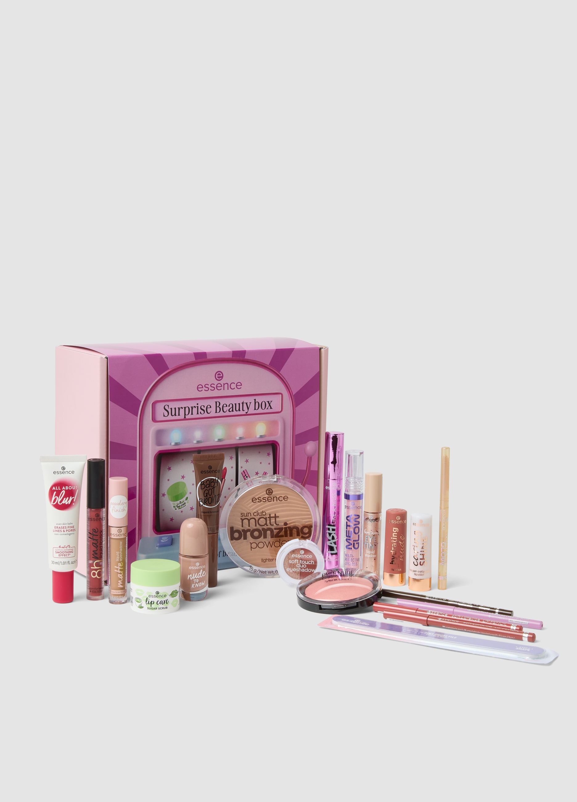 ESSENCE, Essence Surprise Box 20 Pz - Ultimate Glow & Glam Mega Beauty Kit, Unisex, Multicolor, Taglia: FASUL