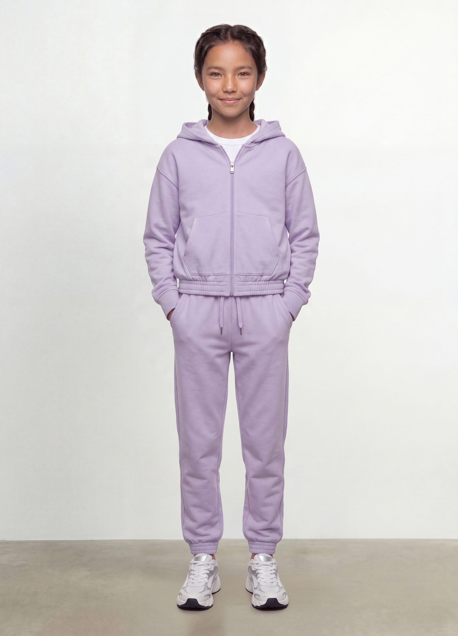 OVS KIDS, Pantaloni Jogger Viola In Puro Cotone Organico Regular Fit Per Ragazza, Bambina, Viola, Taglia: 11-12