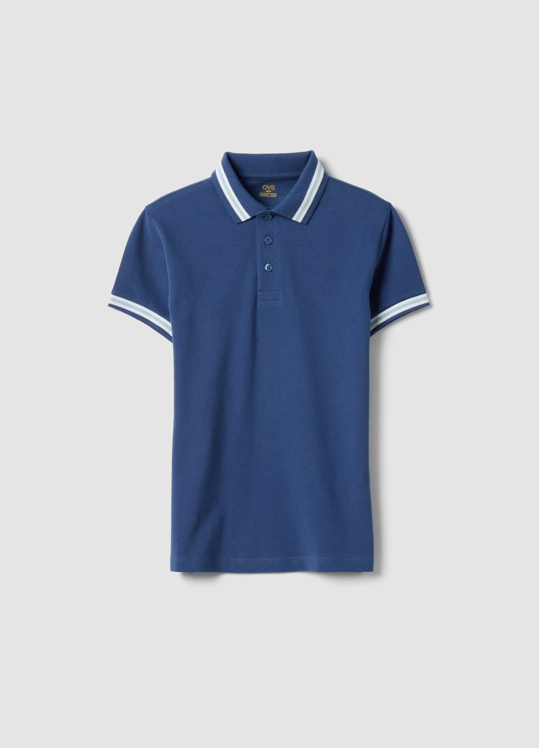 OVS KIDS, Polo Azul De Chico En Algodón Puro, Ajuste Regular, Niño, Azul marino, Talla: 11-12