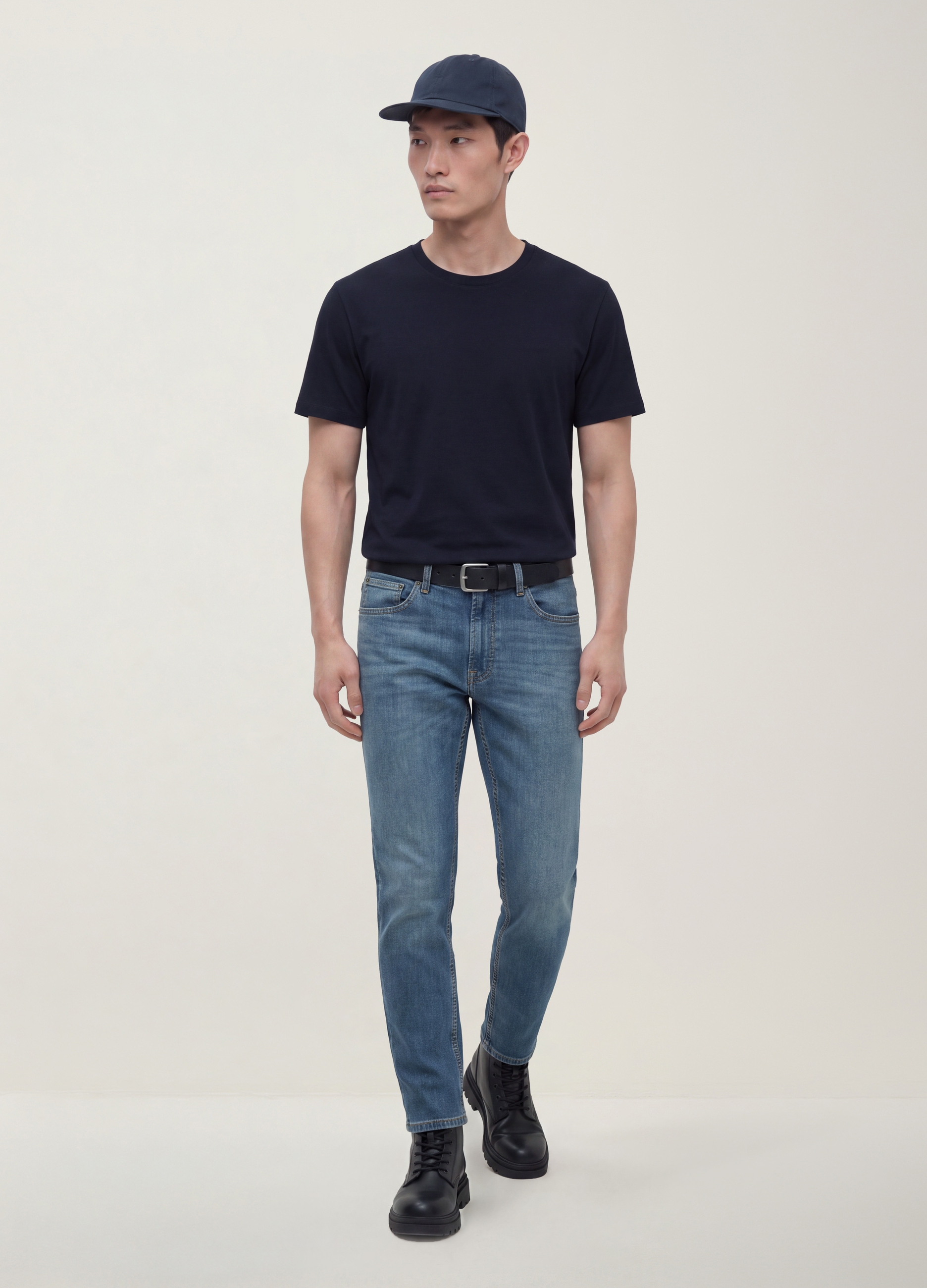 OVS, T-shirt Nera In Puro Cotone Mercerizzato A Girocollo Regular Fit, Uomo, Nero, Taglia: M