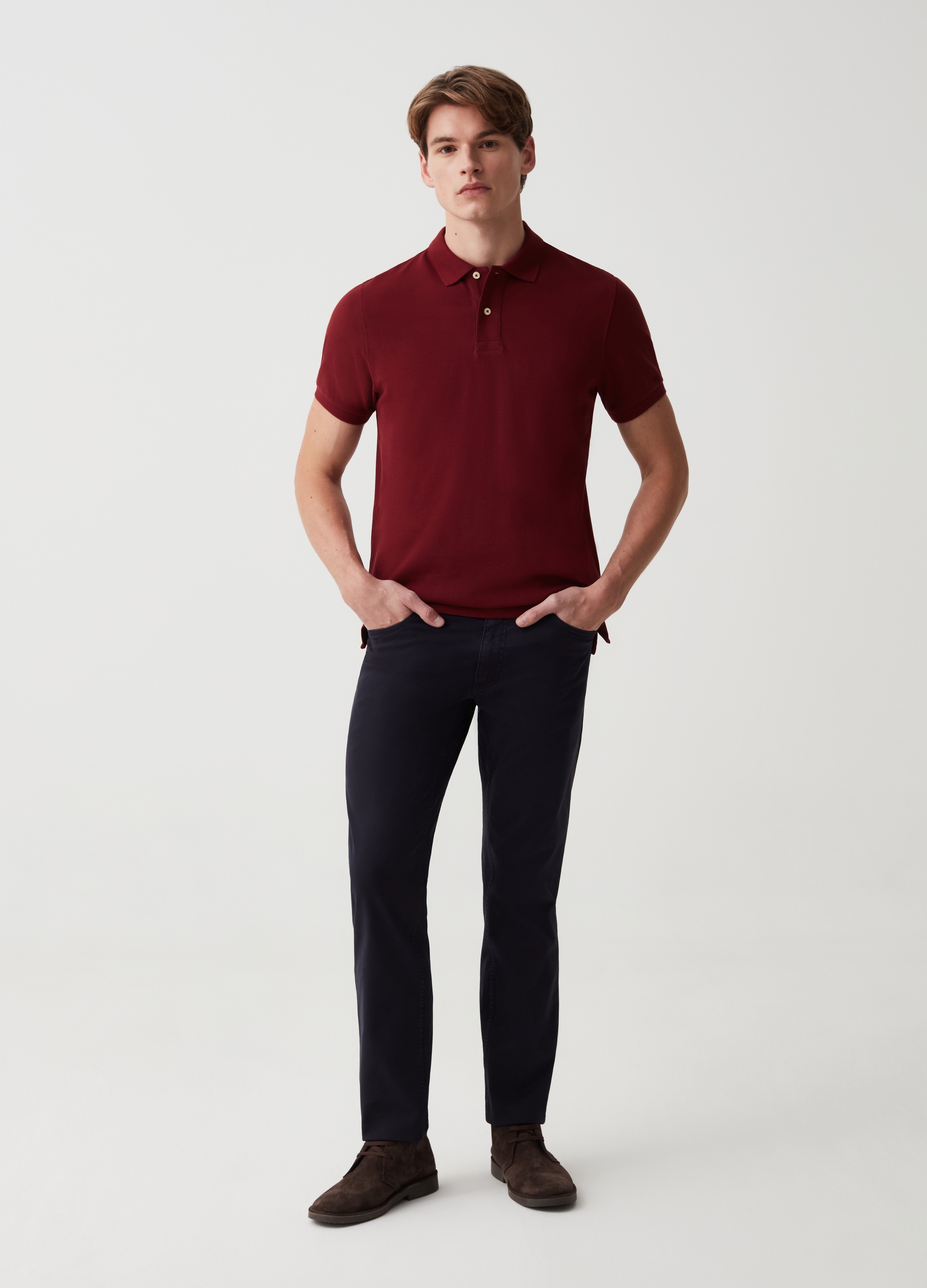 OVS , Pantaloni Regular Fit Cinque Tasche, Uomo, Blu, Taglia: 44