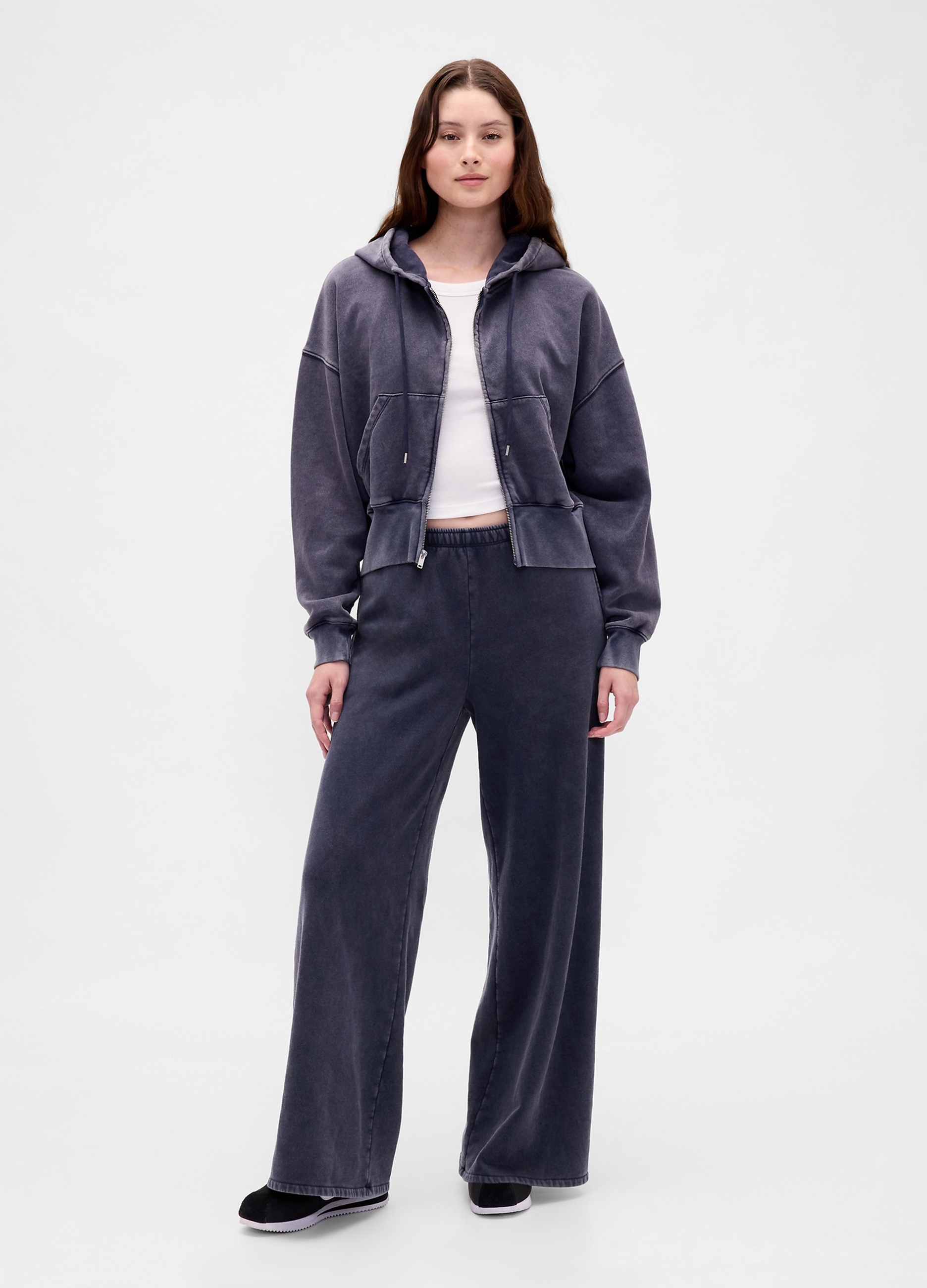 GAP, Pantaloni Ampi Sportivi, Donna, Blu, Taglia: M