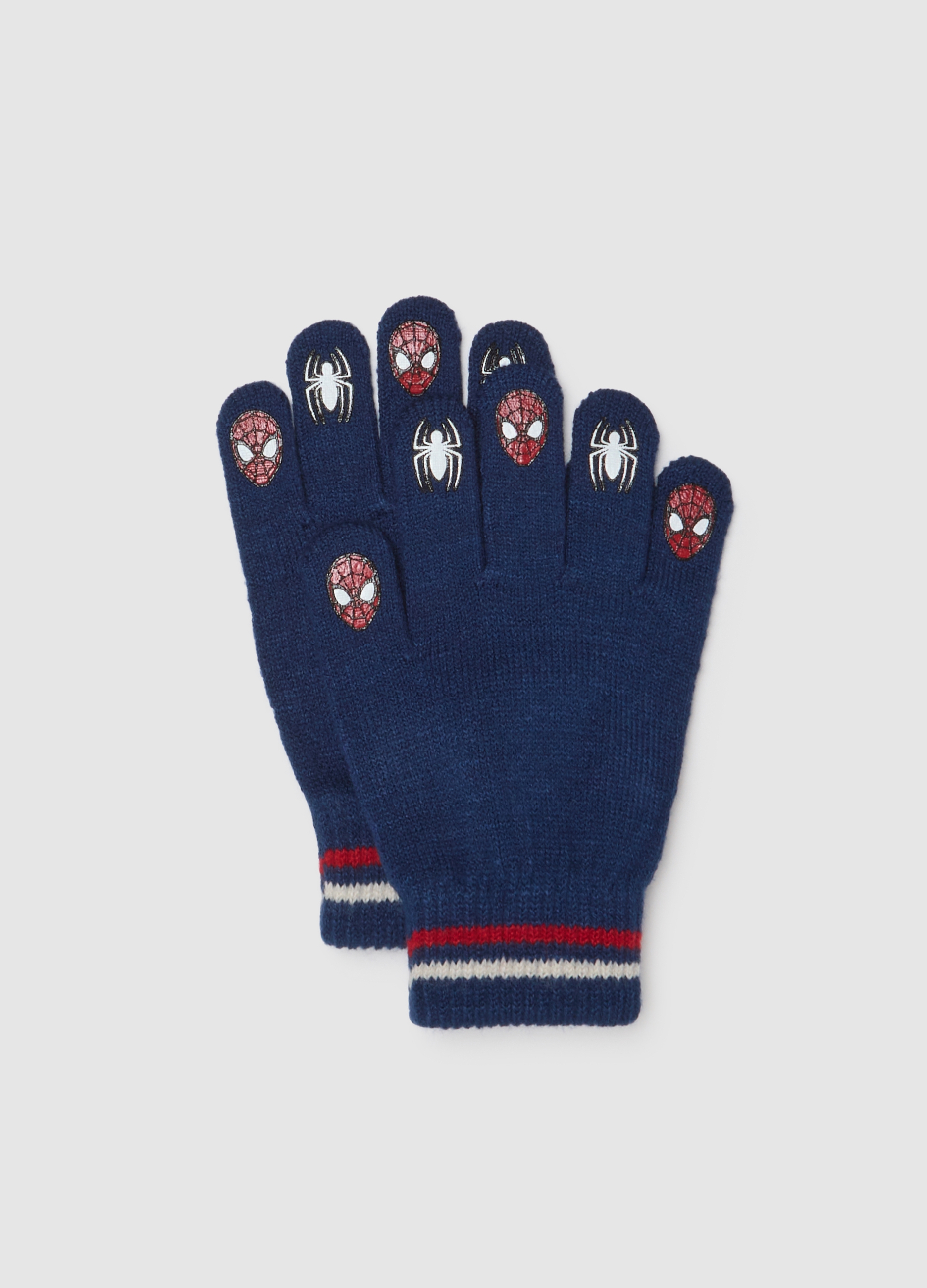 MARVEL, Guanti Blu Da Bambino Con Stampe Spider-man, Multicolor, Taglia: M