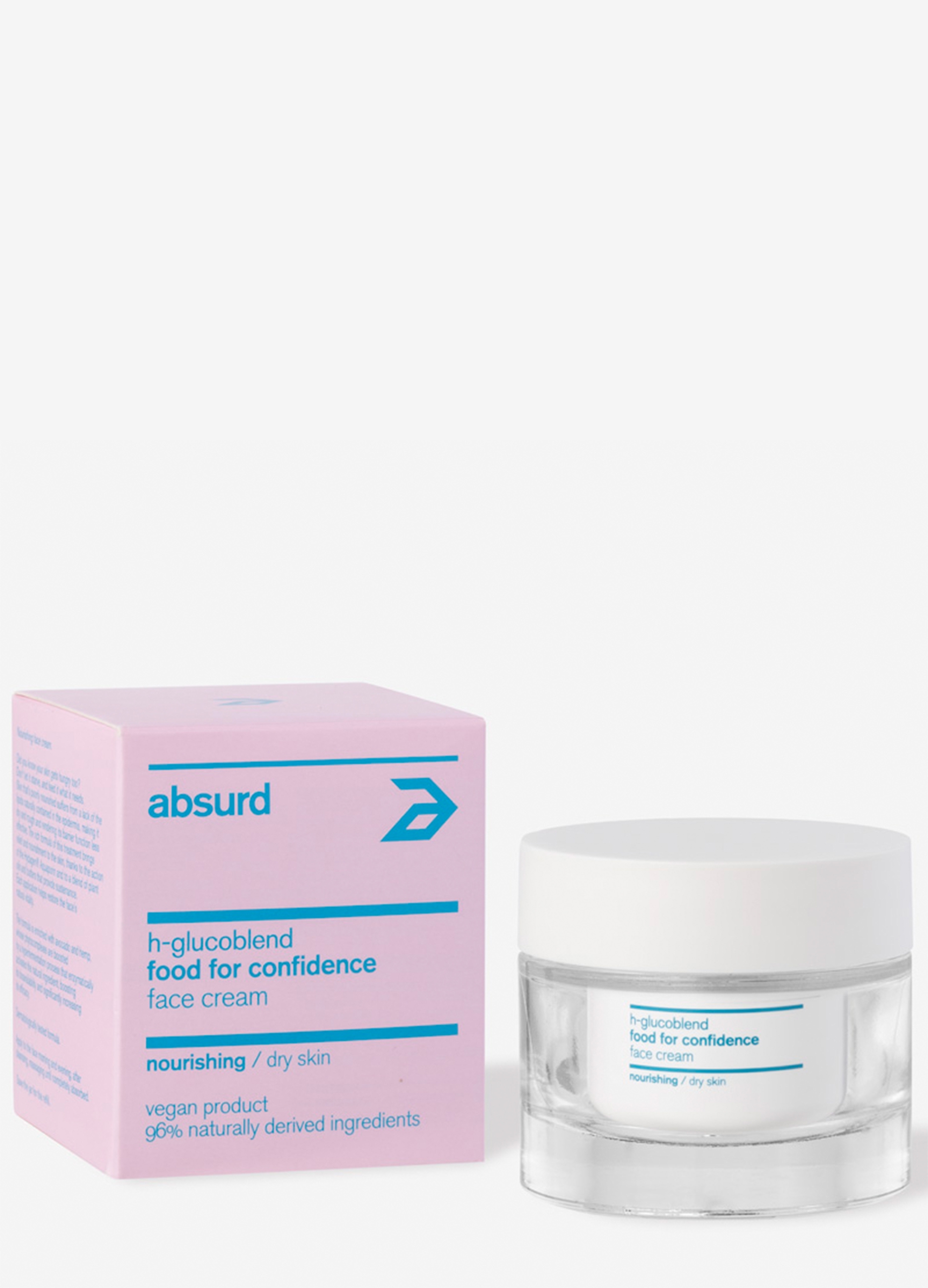 ABSURD, Crema Viso Nutriente Food For Confidence, Donna, Rosa, Taglia: FASUL