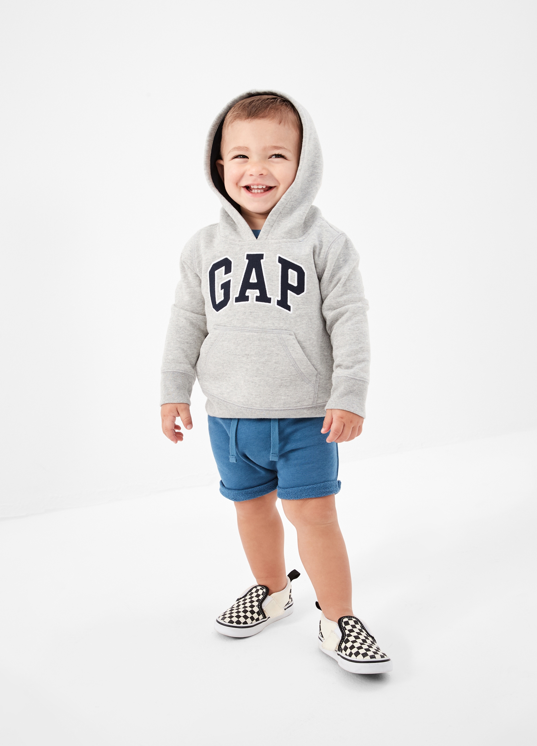 GAP KIDS, Felpa Con Cappuccio E Ricamo Logo, Bambino, Rosso, Taglia: XL/145-152