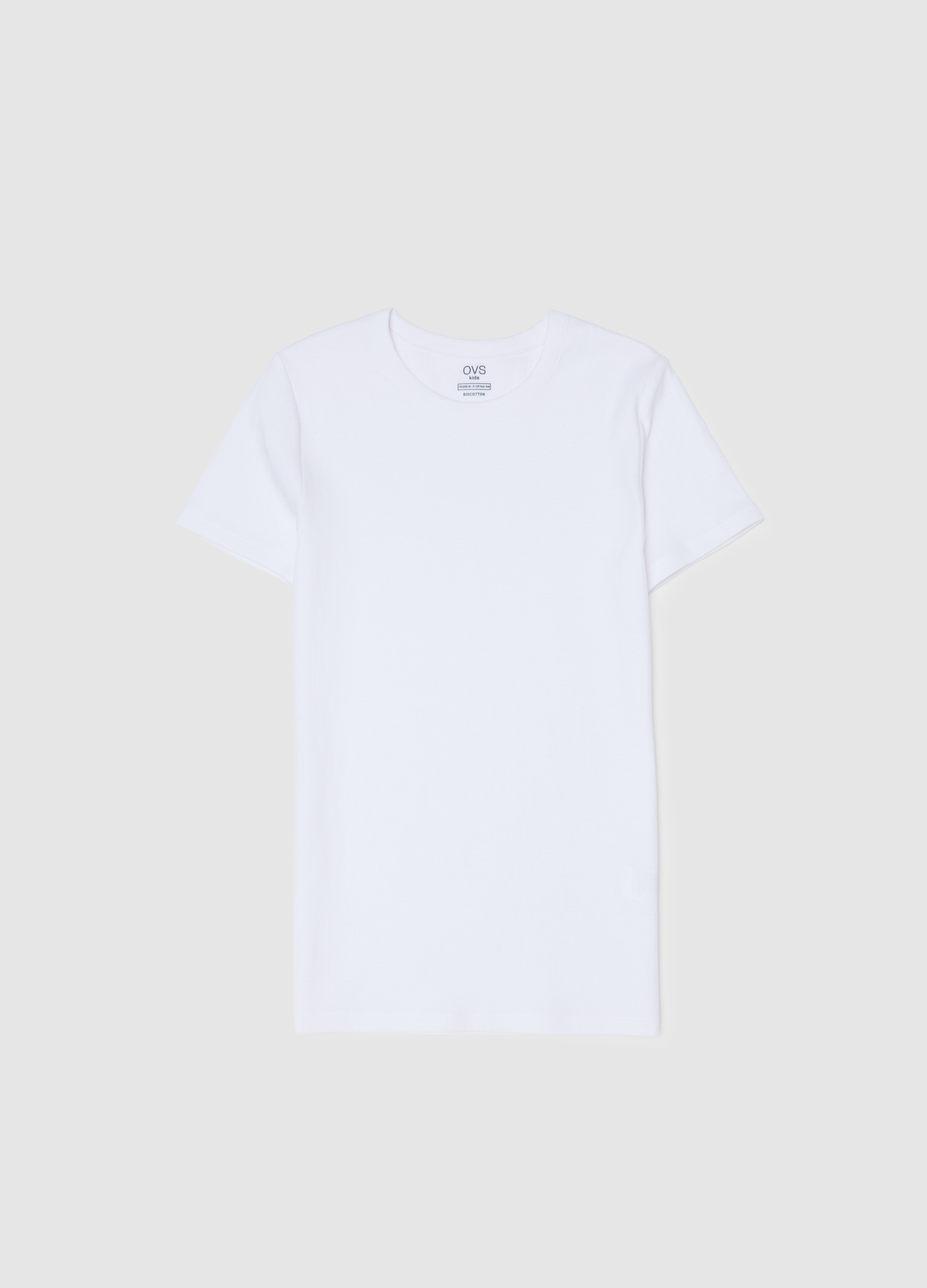 OVS KIDS, T-shirt Bianca In Cotone Per Bambino, Bianco, Taglia: 10-11