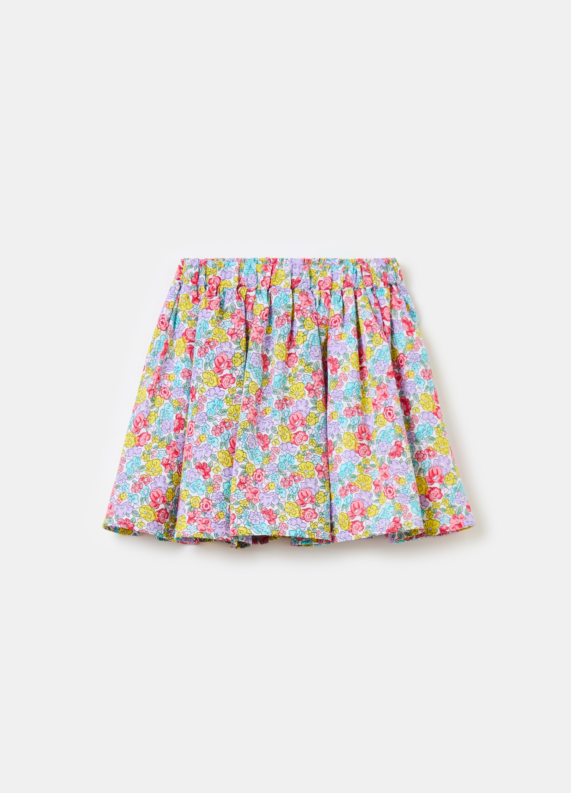 OVS, Gonna Corta Con Stampa A Fiori, Bambina, Multicolor, Taglia: 8-9