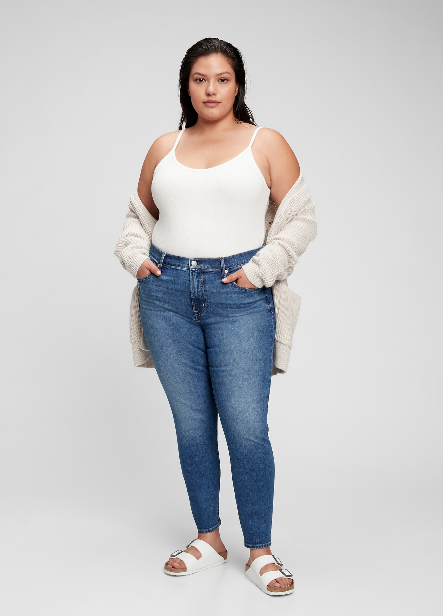 GAP, Jeans Skinny Fit Cinque Tasche, Donna, Denim, Taglia: 44 REGULAR