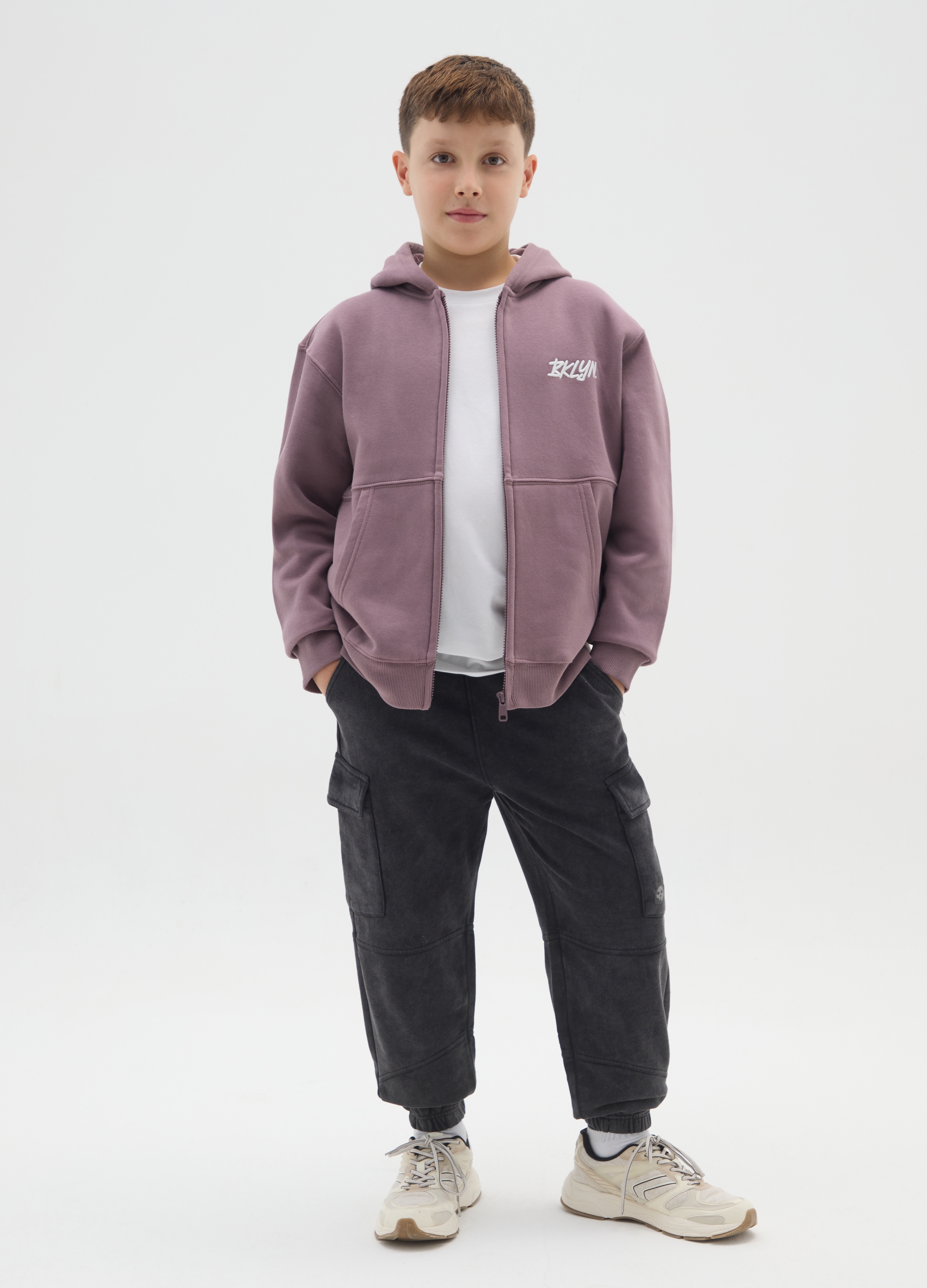 OVS KIDS, Pantaloni Cargo Neri Da Ragazzo In Misto Cotone Regular Fit, Bambino, Nero, Taglia: 13-14