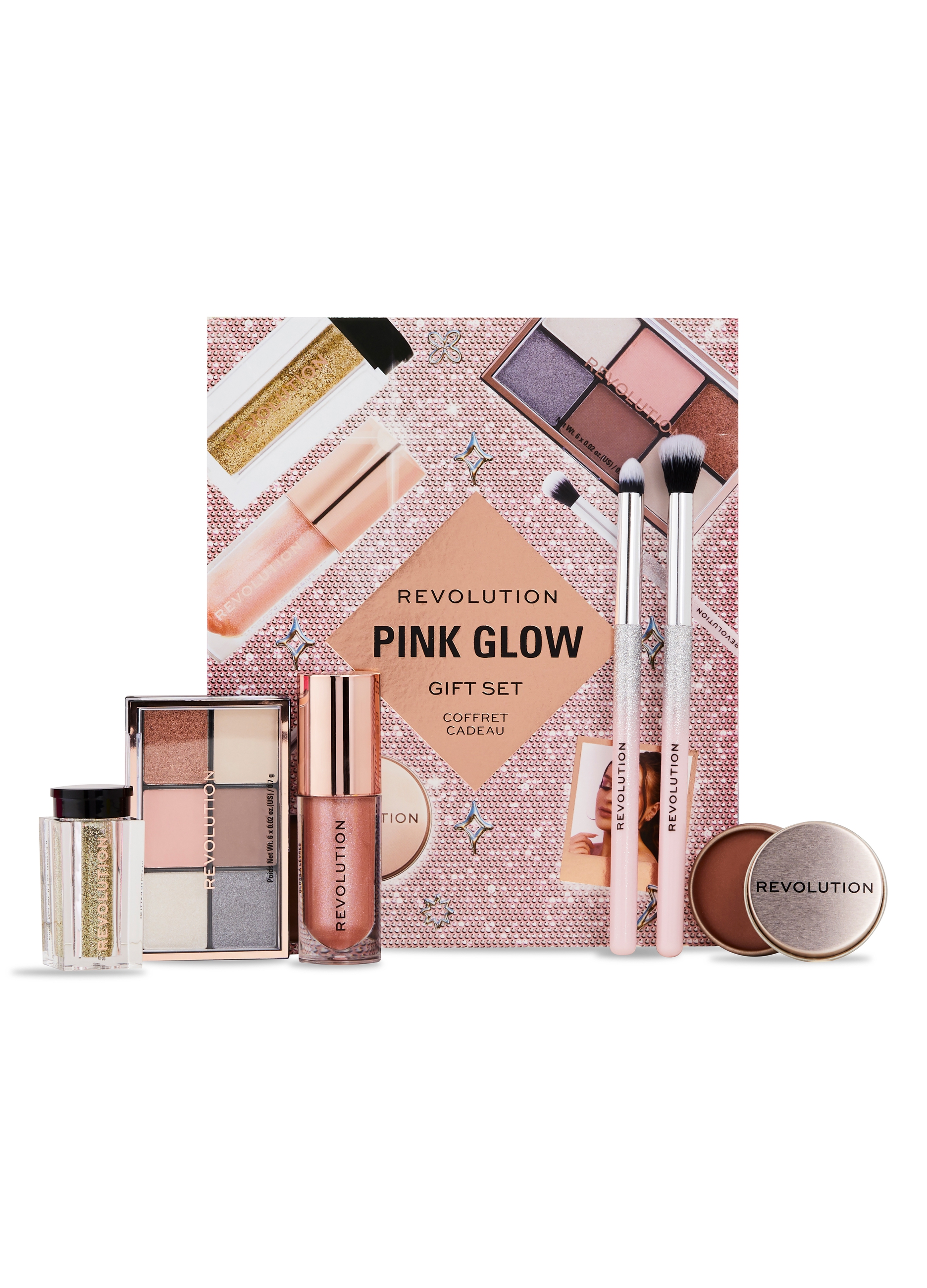 REVOLUTION, Pink Glow Get The Look Gift Set, Donna, Rosa, Taglia: FASUL