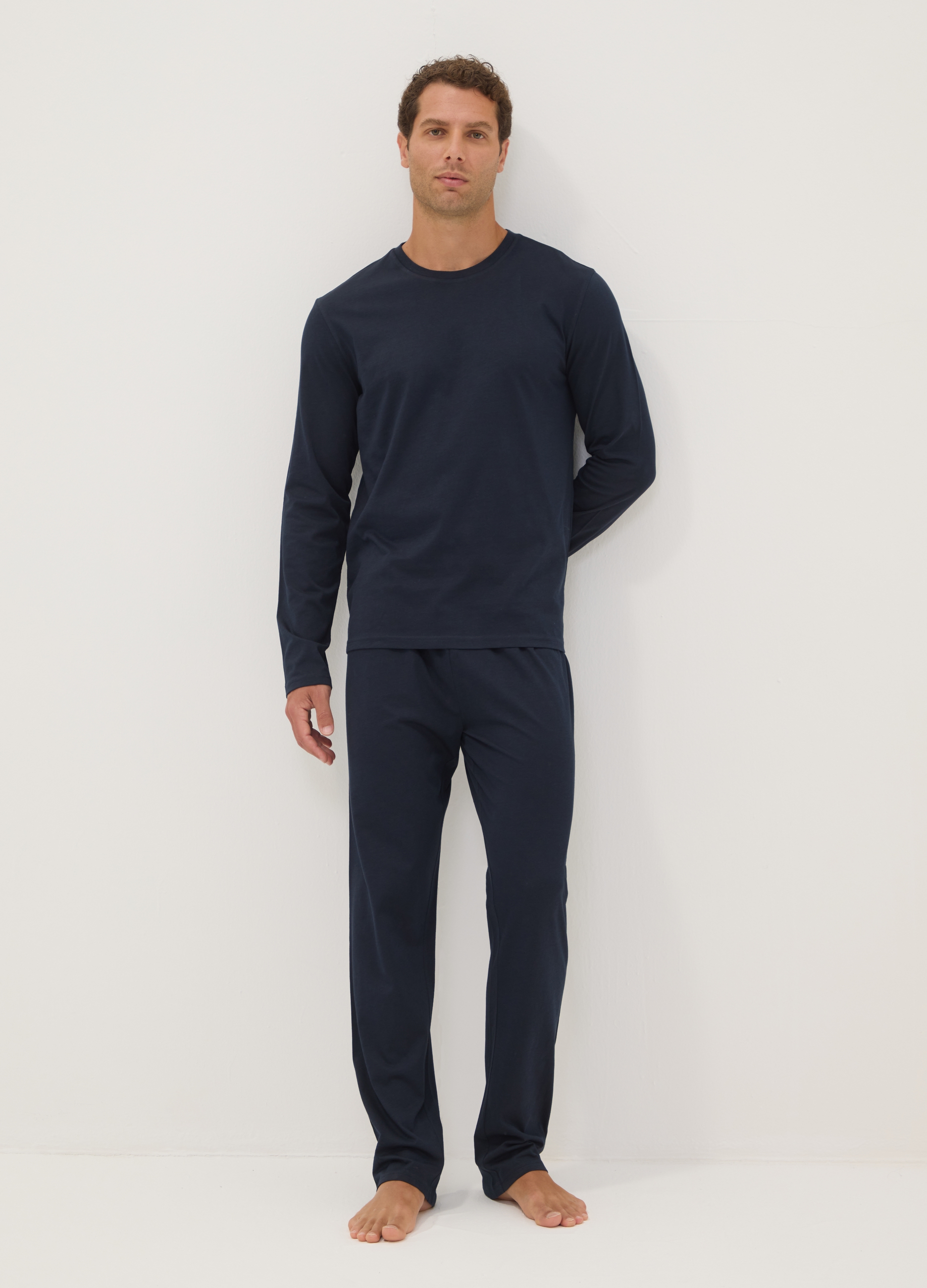 OVS, Pigiama Blu In Cotone Organico, Uomo, Blu, Taglia: S