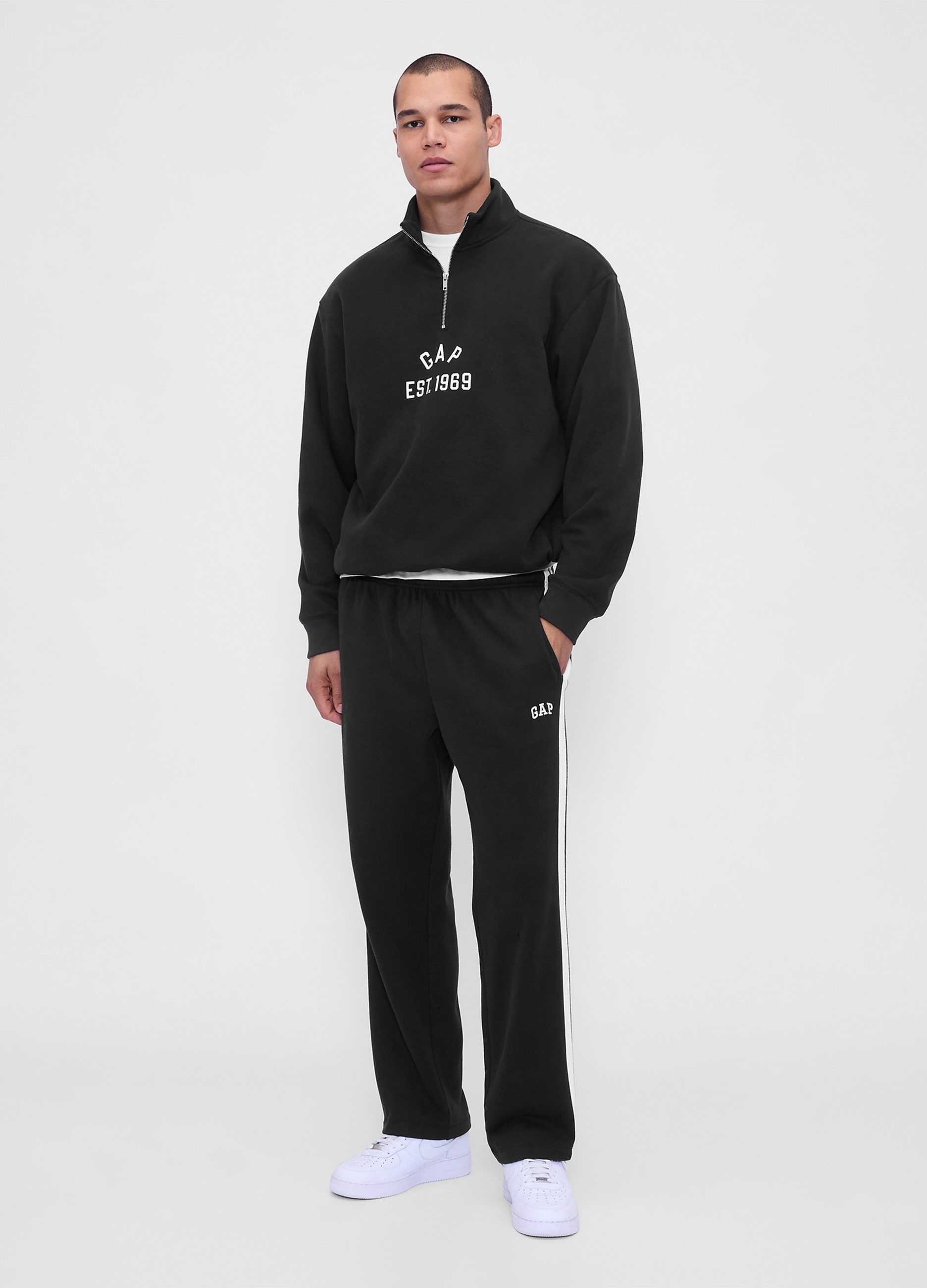 GAP, Joggers Con Logo Gap, Uomo, Nero, Taglia: XS