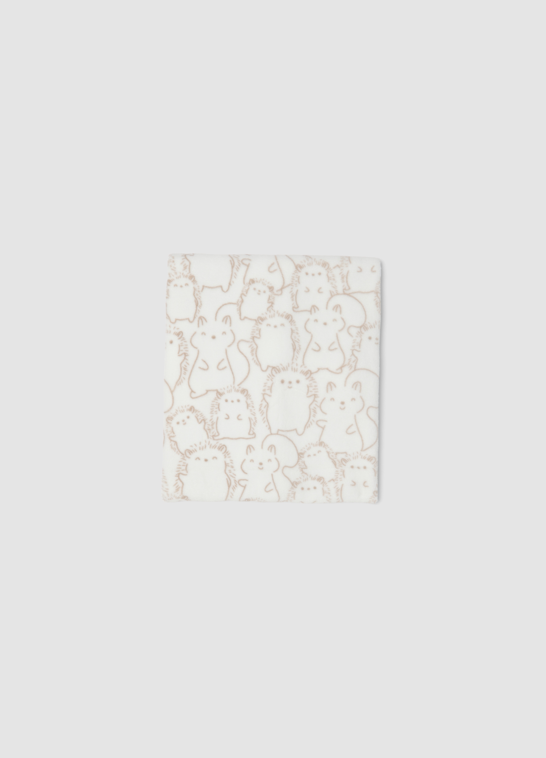 FAGOTTINO, Copertina Bianca Con Stampa Animaletti Per Neonati, Unisex, Bianco, Taglia: ONE SIZE