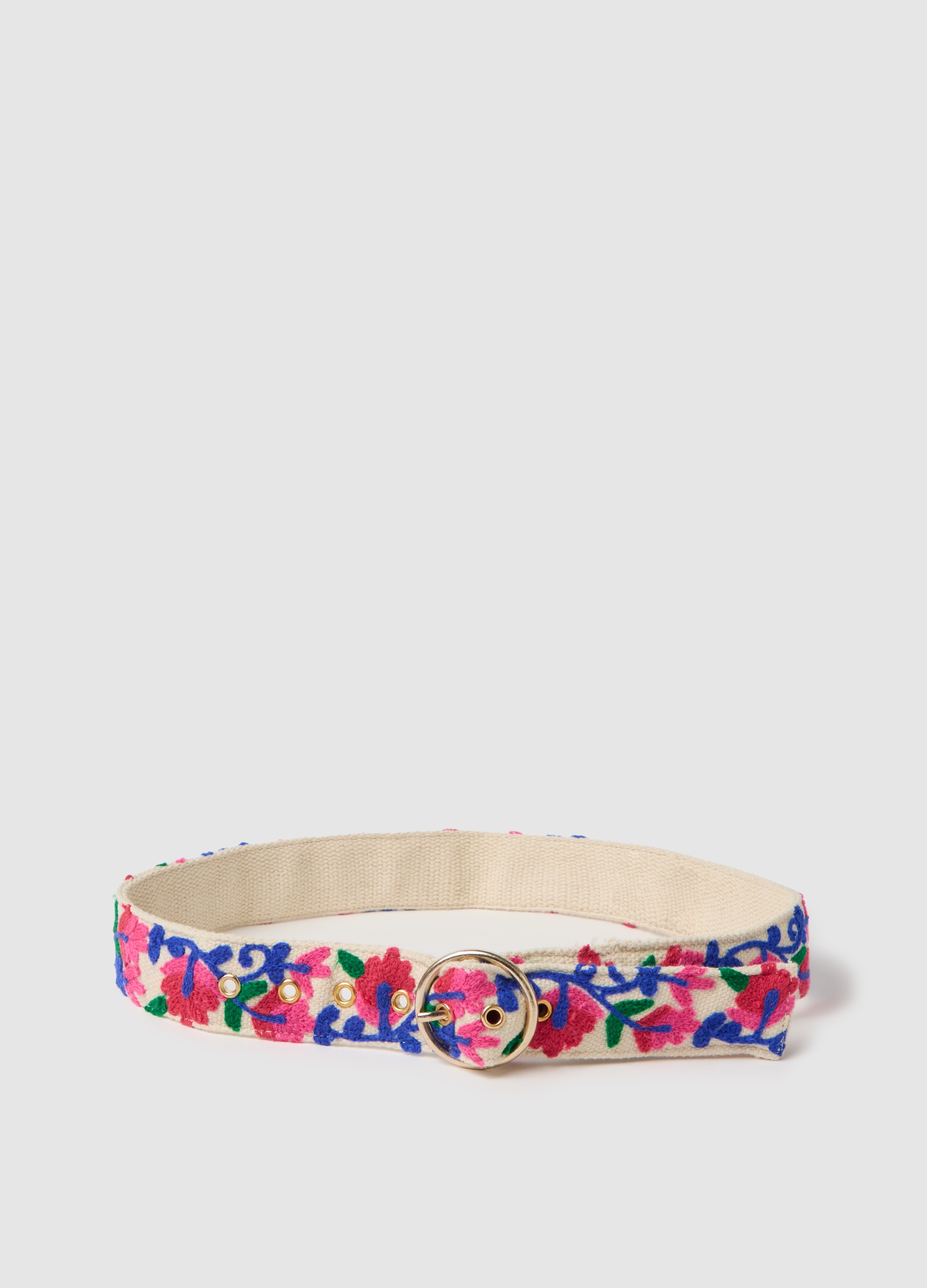 PIOMBO, Cintura Con Ricamo Floreale, Donna, Multicolor, Taglia: S