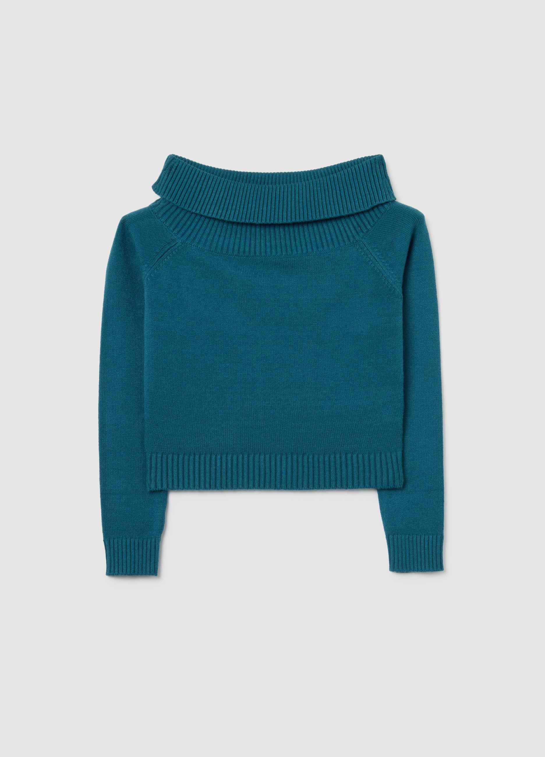 OVS KIDS, Maglione Blu Con Collo Sciallato Da Ragazze Regular Fit, Niña, Blu Bluette, Talla: 11-12