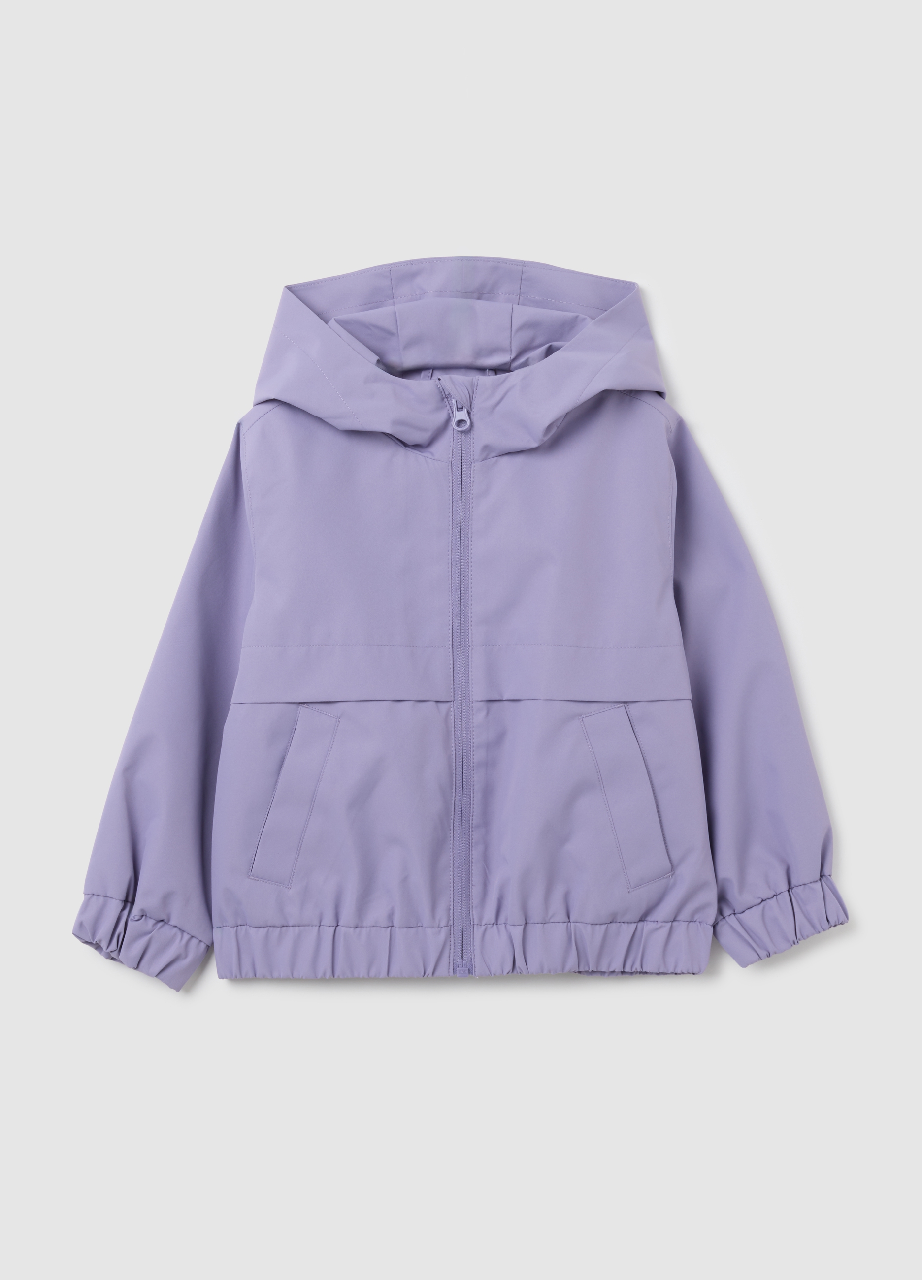 Chaqueta Morada Para Niña Con Capucha, Niña, Morado oscuro, Talla: 6-7