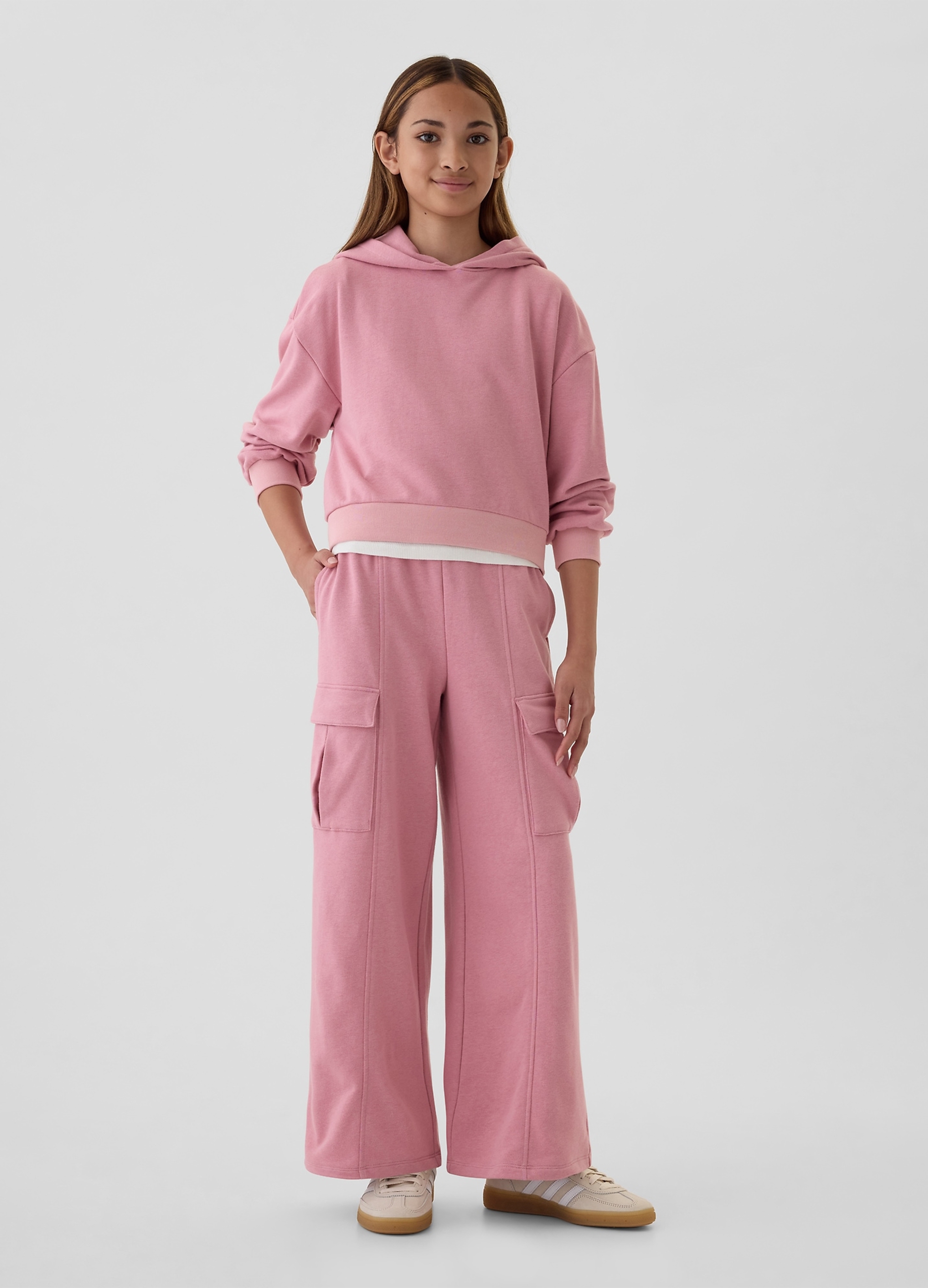 OVS, Joggers Cargo A Gamba Larga, Bambina, Rosa, Taglia: M/134-137