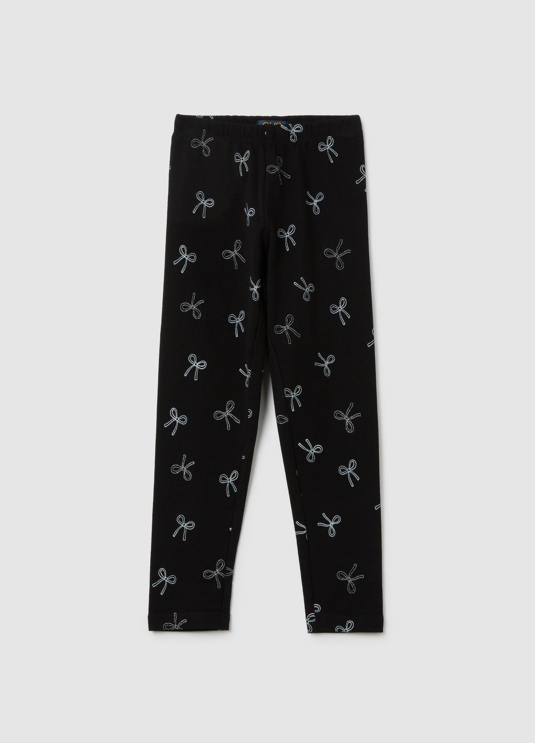 OVS, Mädchen Schwarze Skinny-fit Baumwollleggings, Mädchen, Gunmetal, Größe: 3-4