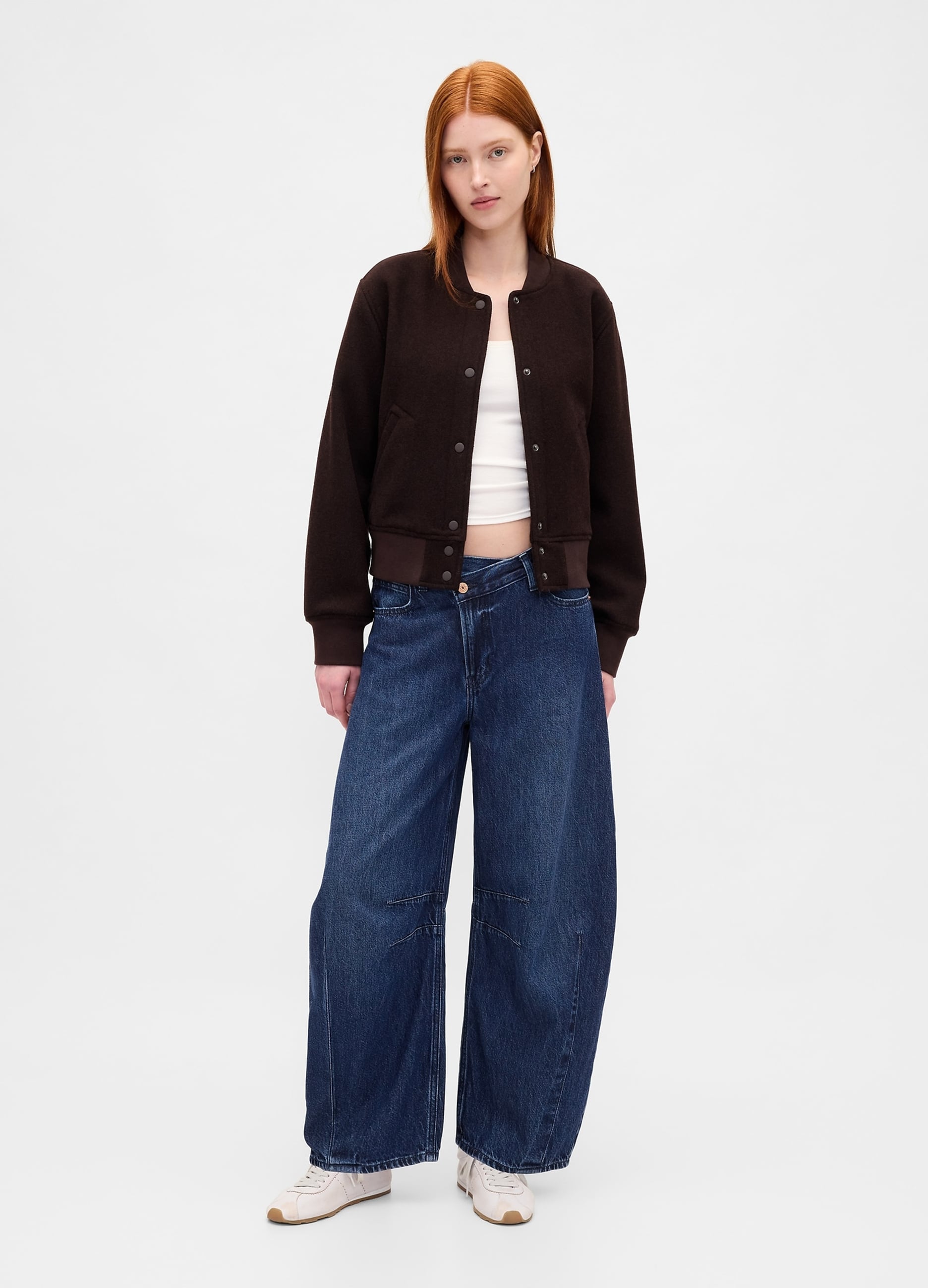 GAP, Jeans Wide Leg In Denim, Donna, Denim, Taglia: 38 REGULAR