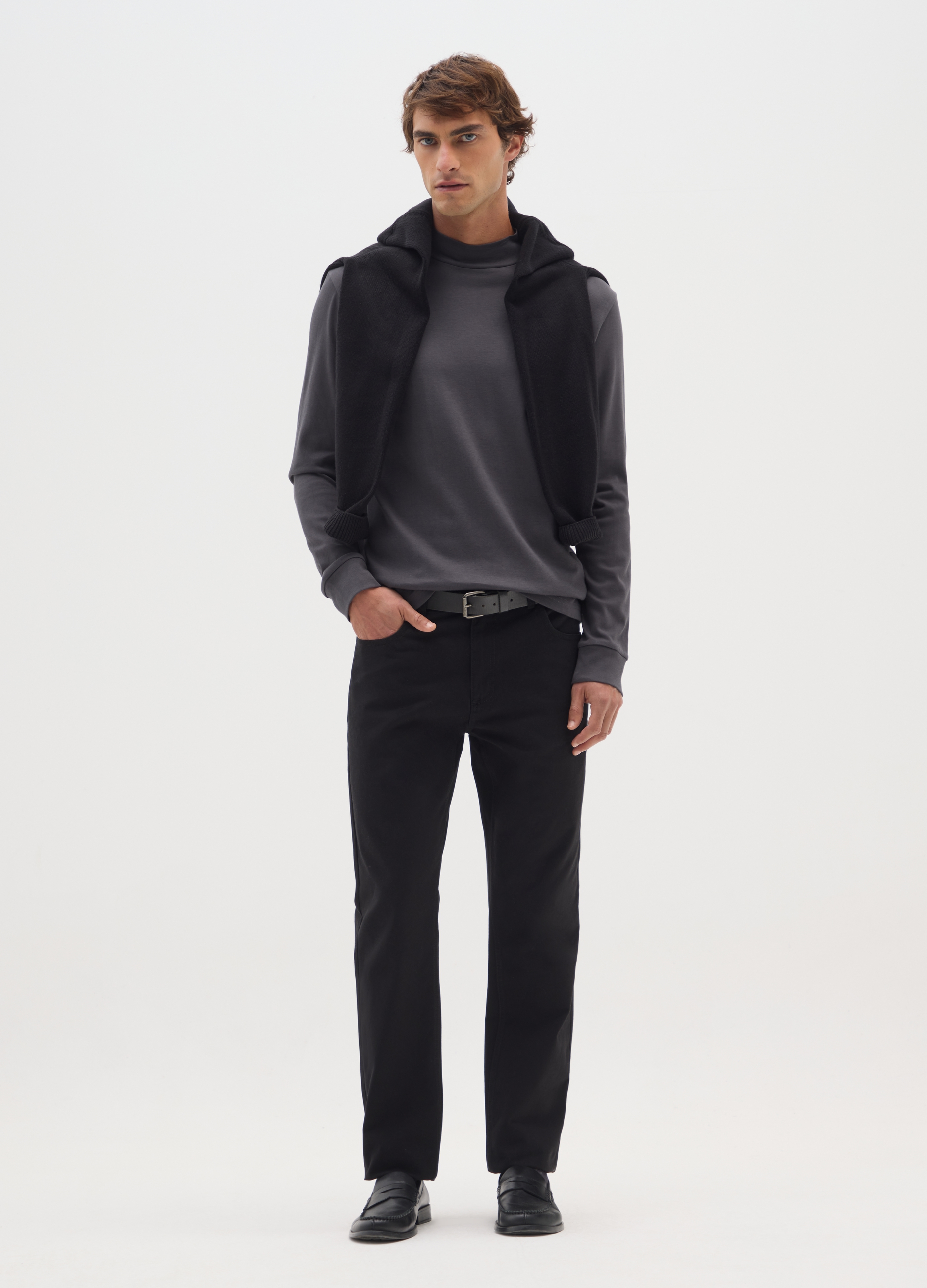 OVS, Maglia In Puro Cotone Nero Regular Fit, Uomo, Nero, Taglia: XL