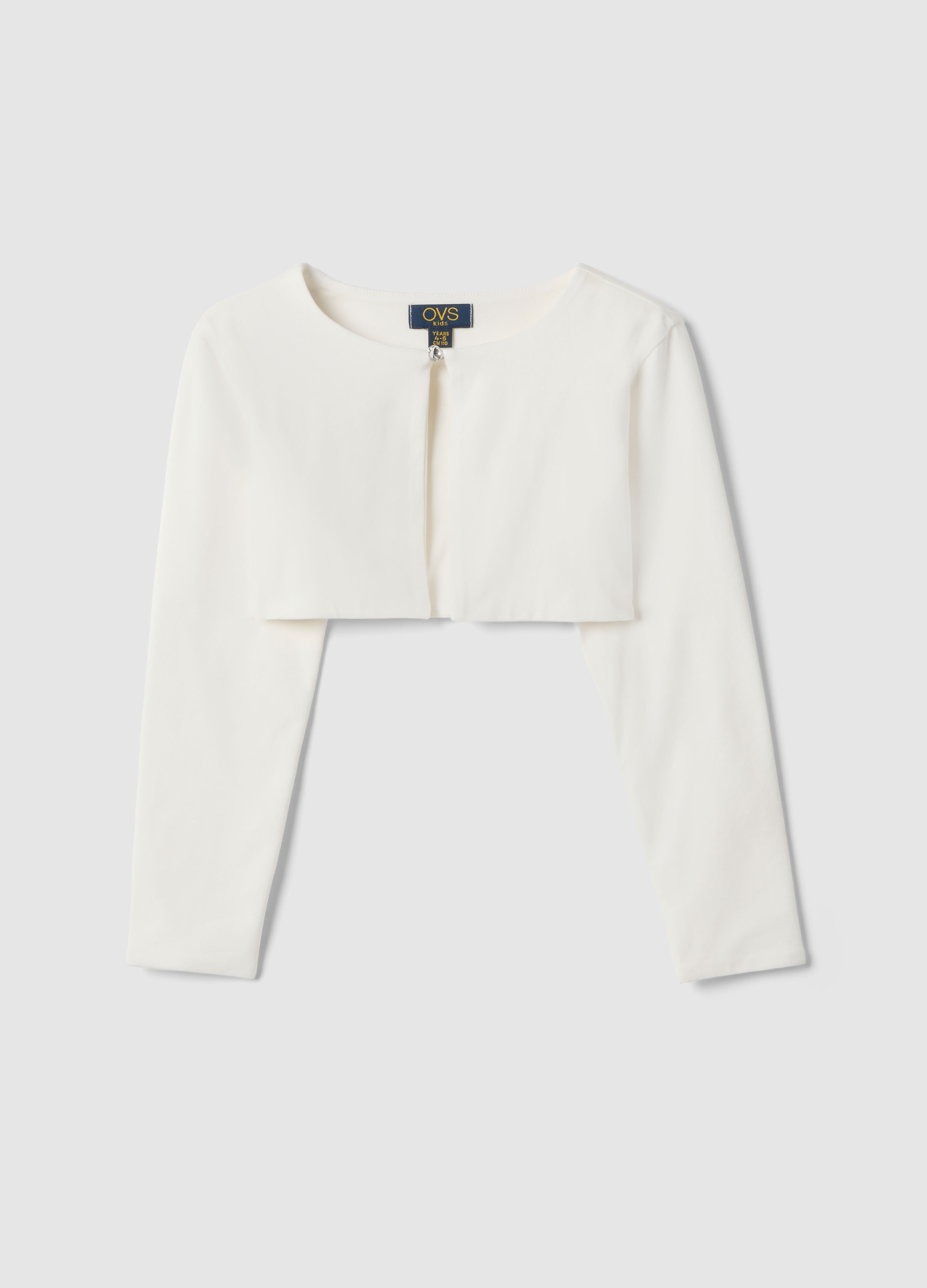 OVS KIDS, Camiseta Blanca Slim Fit De Algodón Elástico Para Niña, Niña, Blanco suave, Talla: 6-7