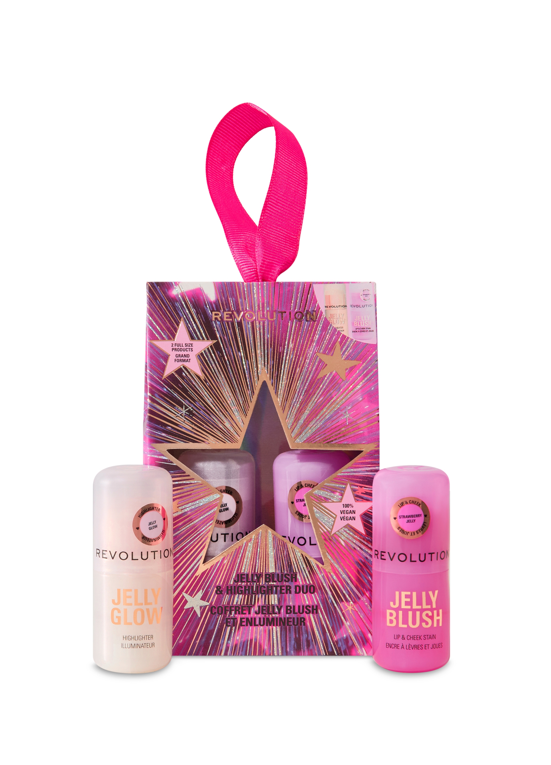 REVOLUTION, Revolution Jelly Blush & Highlighter Set, Donna, Multicolor, Taglia: FASUL