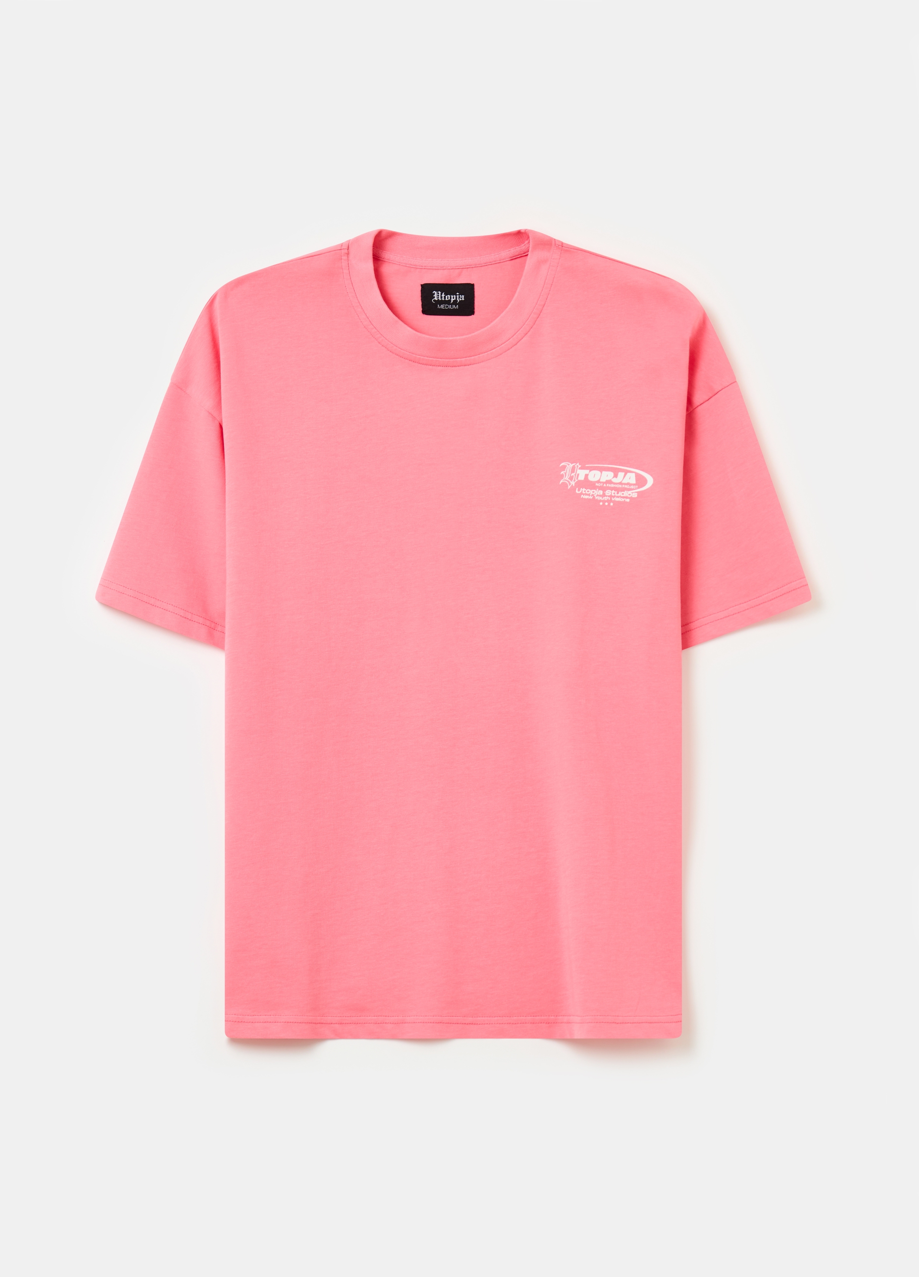 UTOPJA, Graphic T-shirt Bubblegum, Uomo, Rosa, Taglia: L