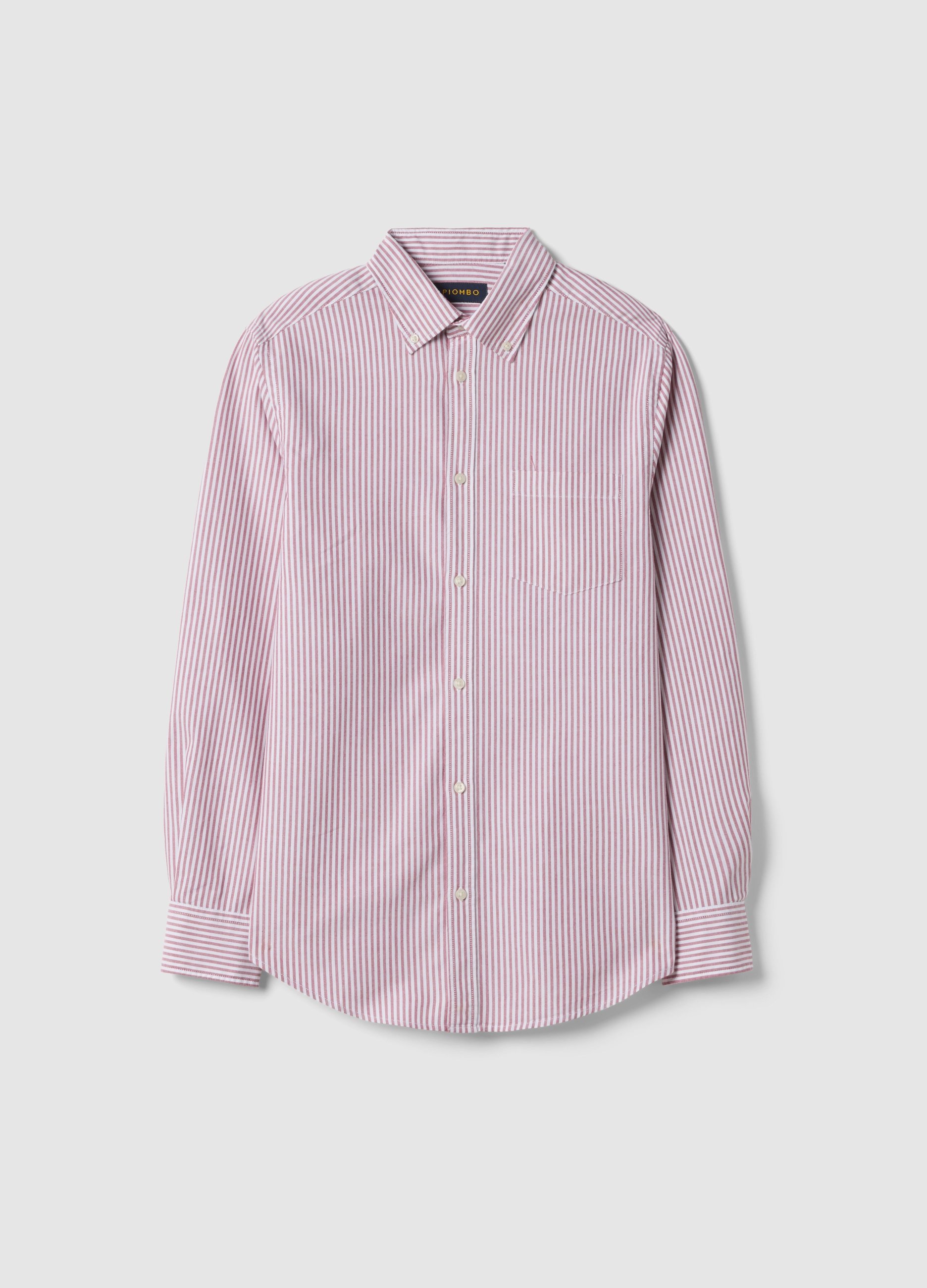 PIOMBO, Camicia In Puro Cotone Multicolor Regular Fit, Uomo, Multicolor, Taglia: S