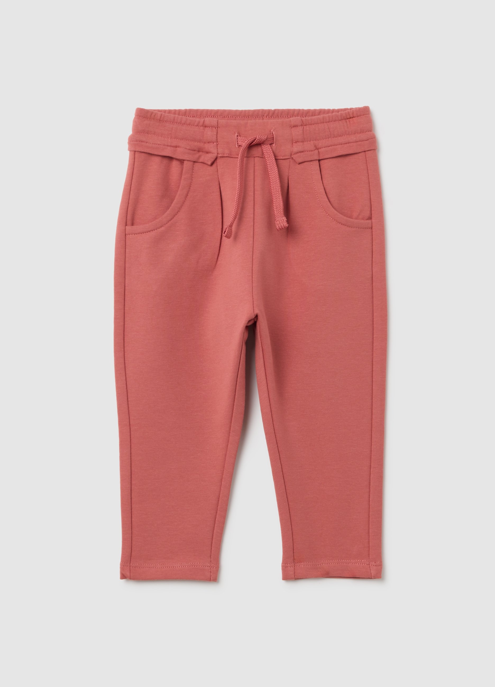 Pantaloni Rosa Elasticizzati Per Bambina, Niña, Rojo, Talla: 9-12