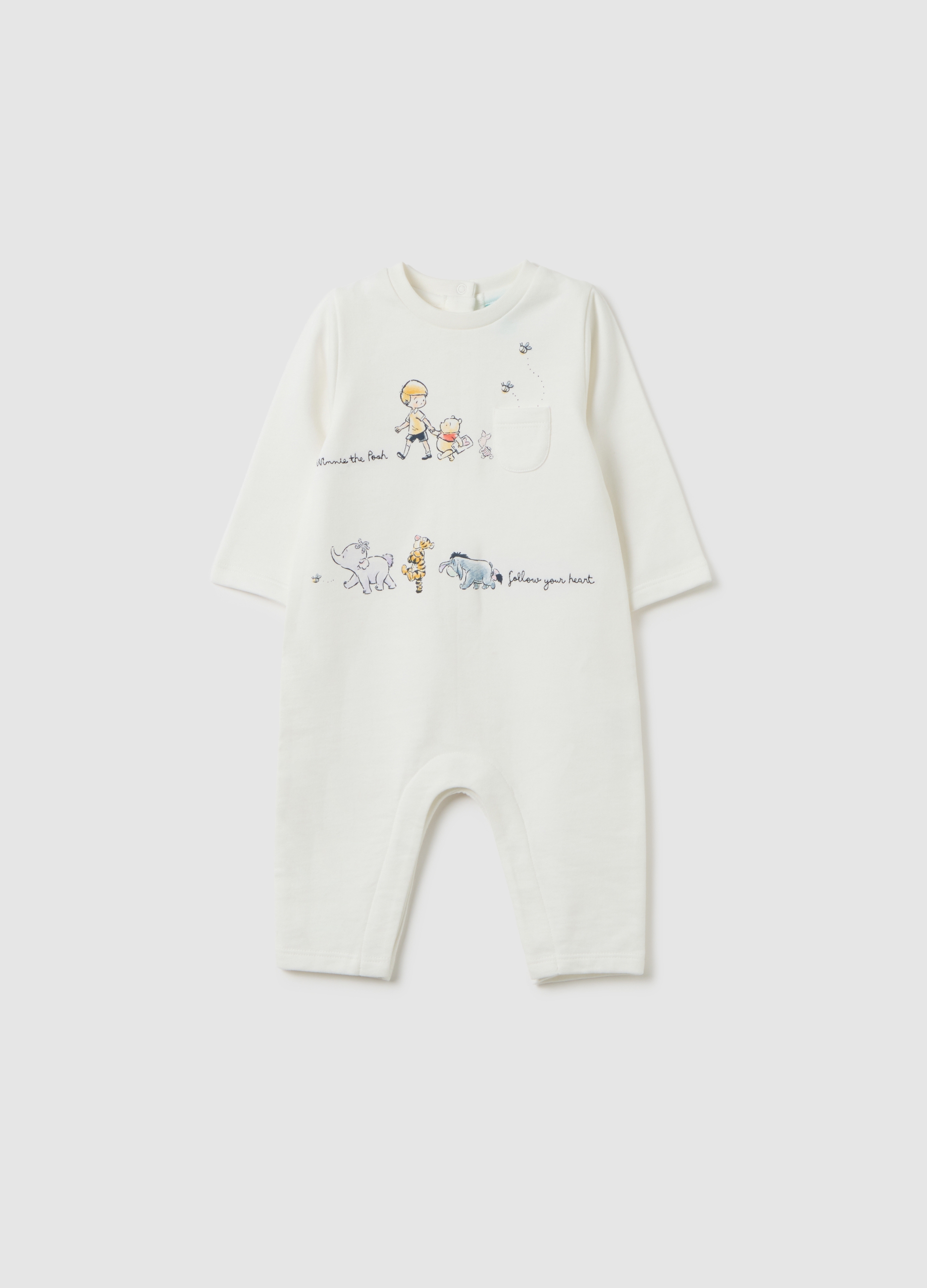 FAGOTTINO, Tutina Da Neonato In Puro Cotone Bianca Con Stampa, Unisex, Bianco, Taglia: 6-9