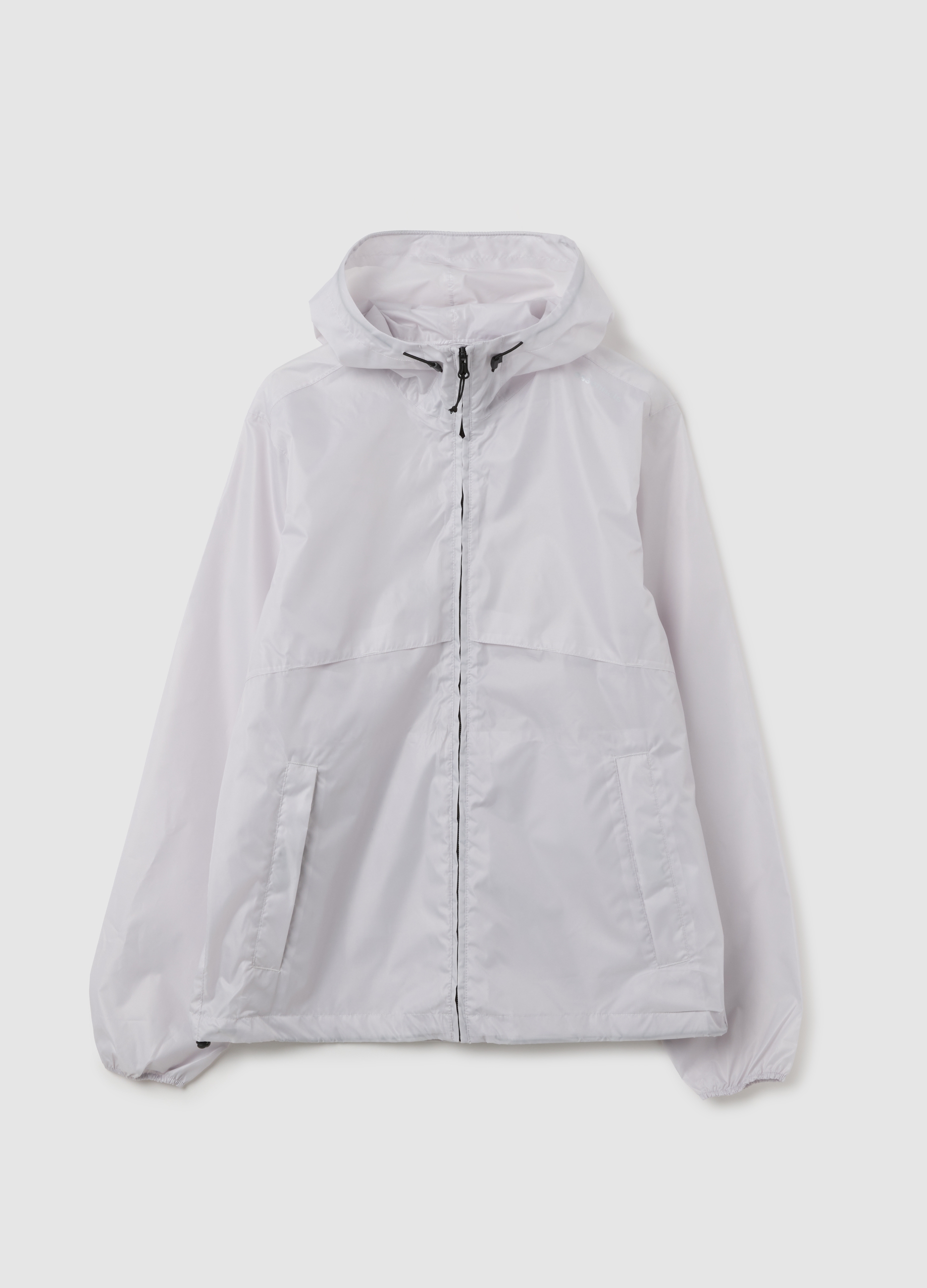 Chaqueta Impermeable Blanca Para Mujeres, Mujer, Blanco óptico, Talla: L