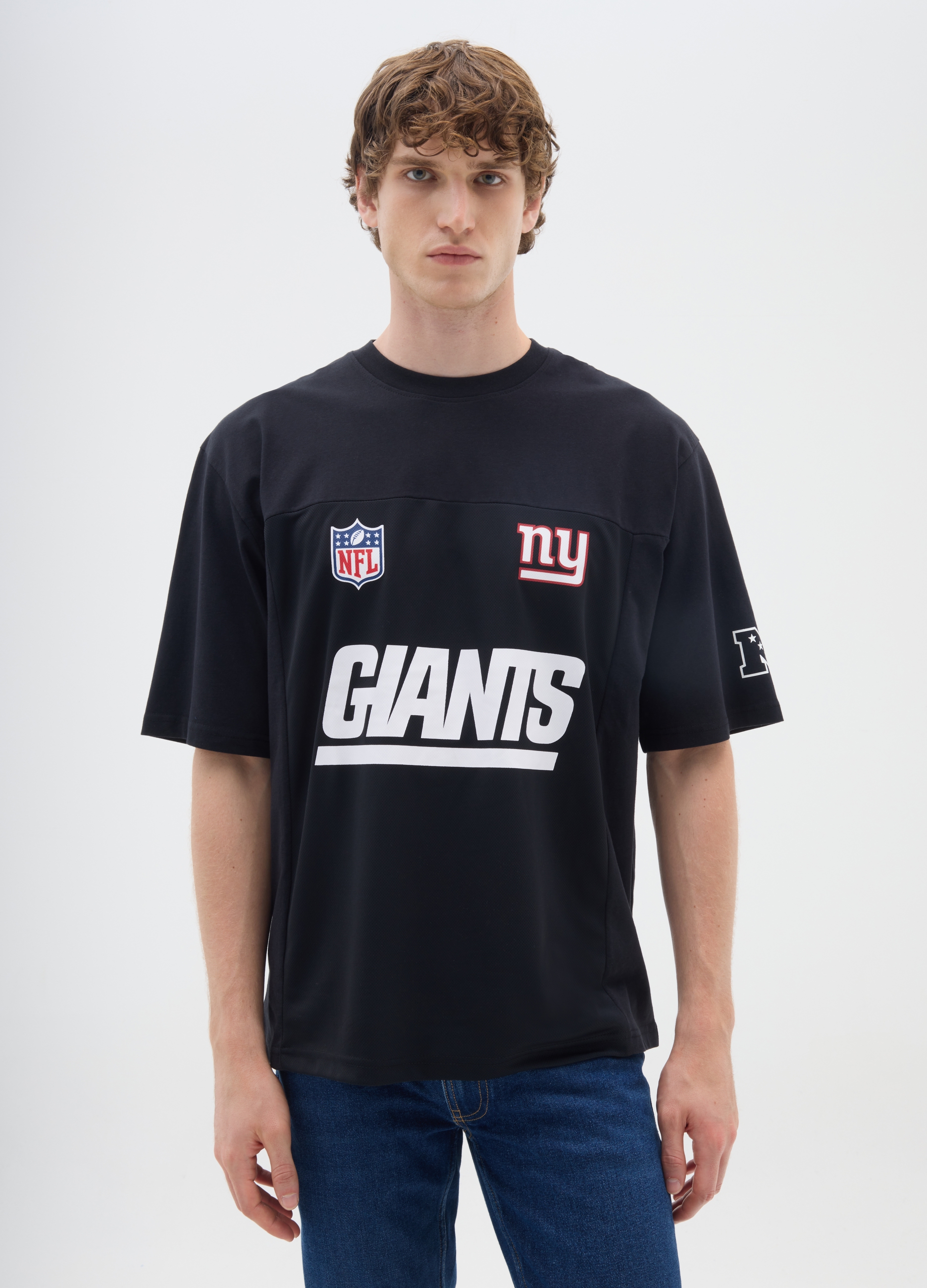 OVS, T-shirt In Puro Cotone Nero Boxy Fit, Uomo, Nero, Taglia: XS