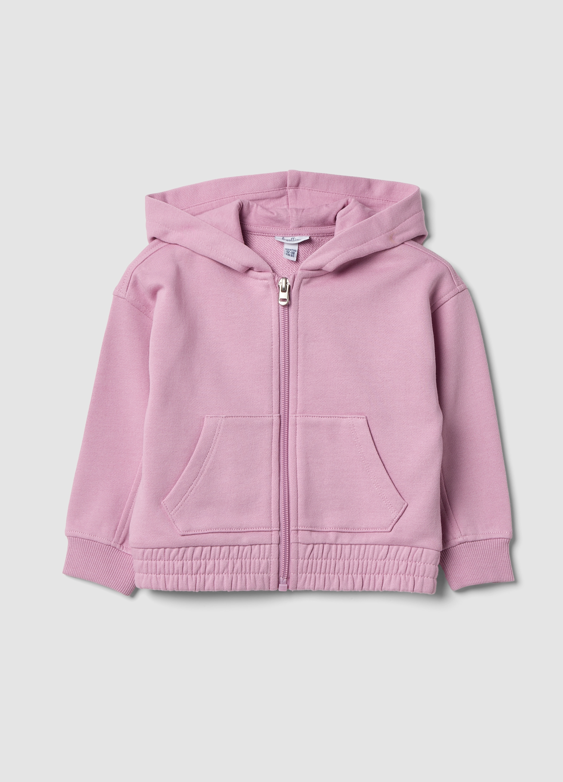 FAGOTTINO, Felpa Rosa Con Cappuccio In Puro Cotone Organico Over Fit Per Bimba, Bambina, Rosa, Taglia: 30-36