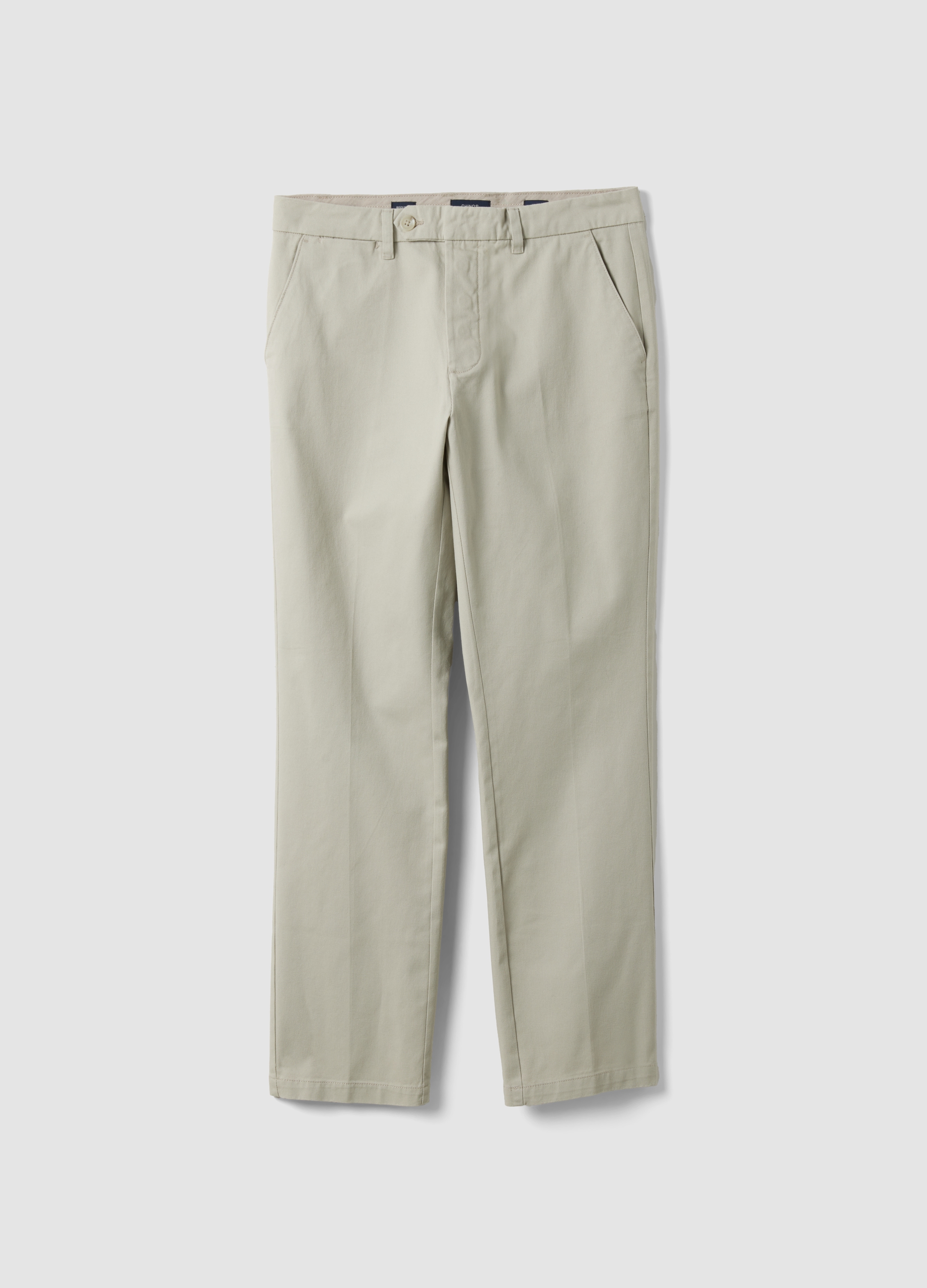 OVS, Pantaloni Chino Beige In Puro Cotone Regular Fit, Uomo, Beige, Taglia: 52