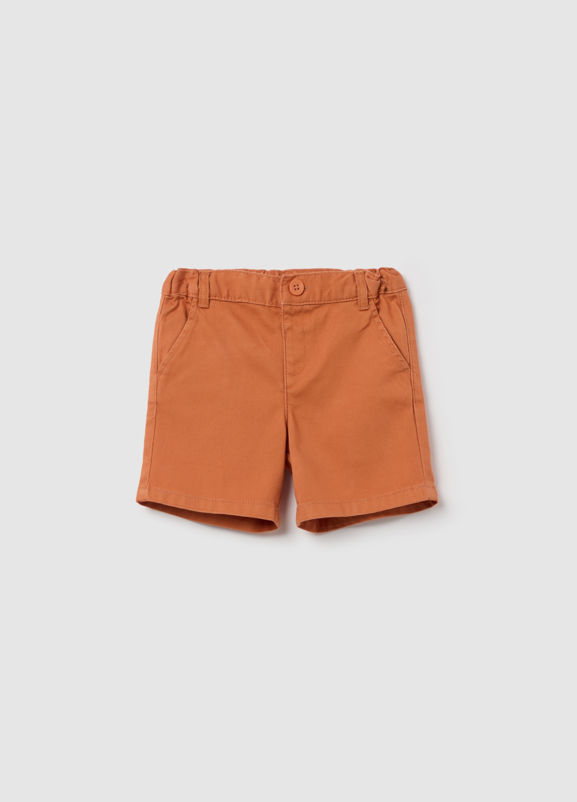 FAGOTTINO, Bermuda In Dobby Con Tasche, Bambino, Arancione, Taglia: 18-24