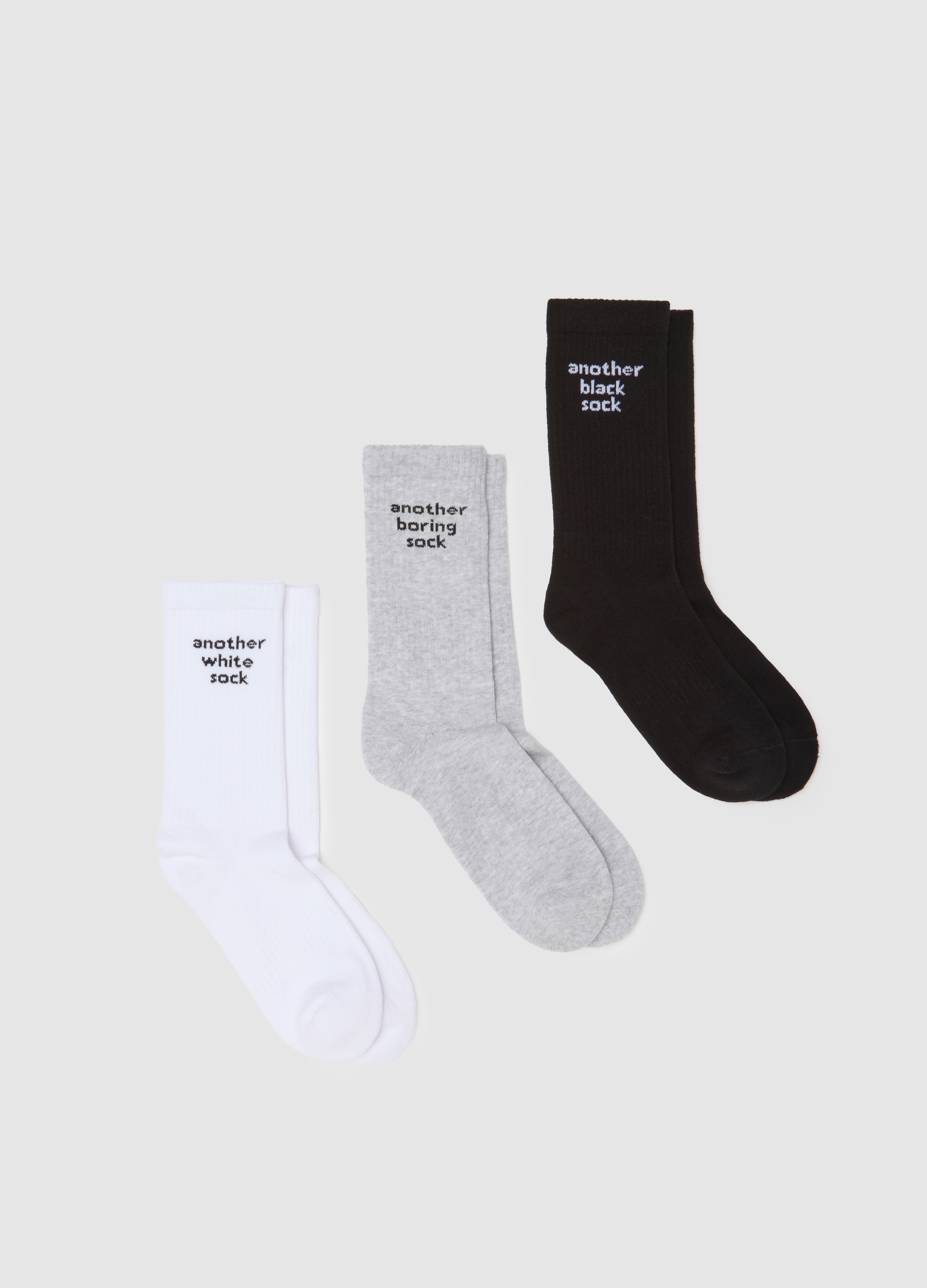 B.ANGEL, Tripack Calze Sportive Multicolor In Cotone Elasticizzato, Hombre, Multicolor, Talla: FASUL