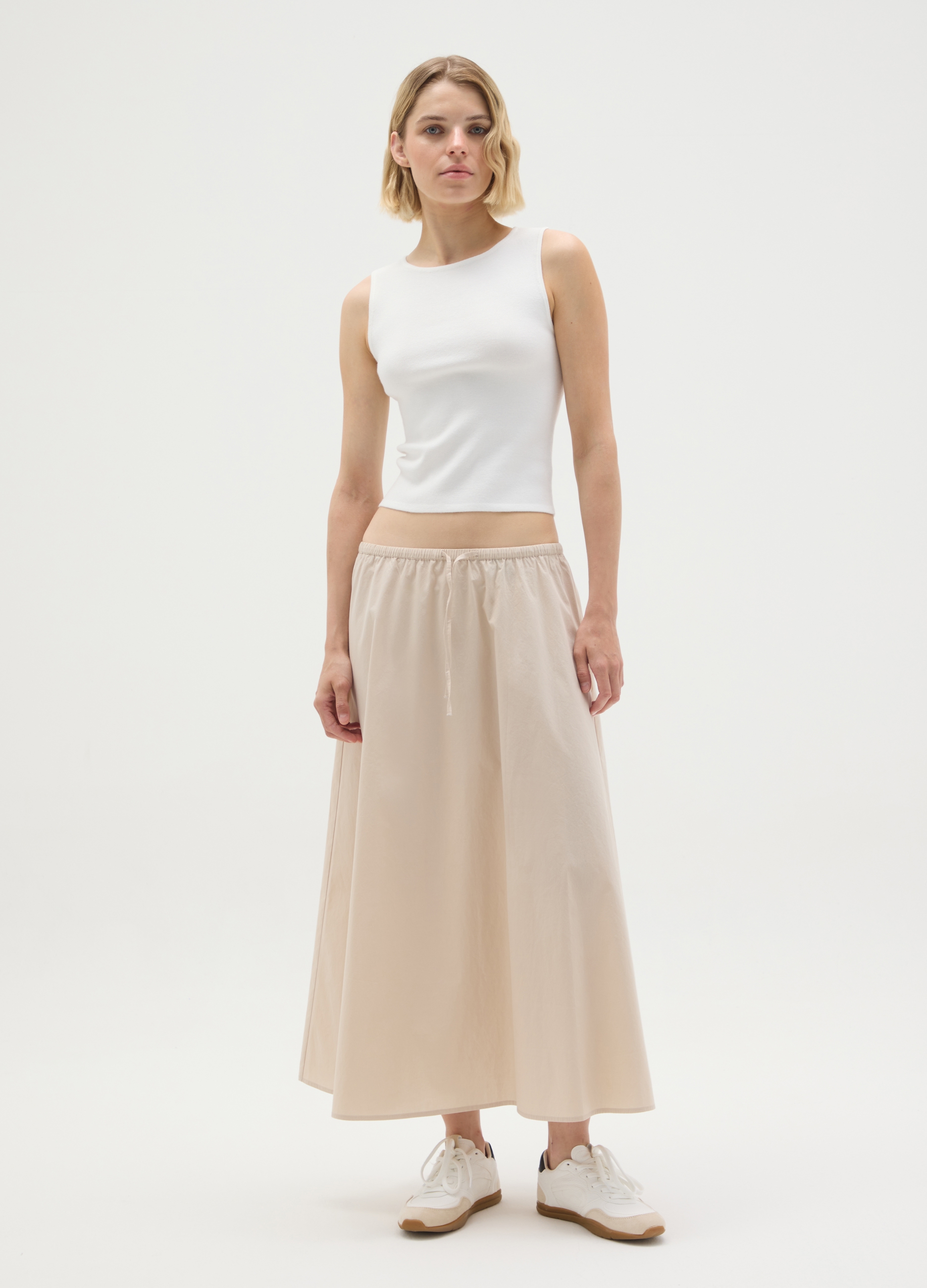 OVS, Gonna Lunga Da Donna In Puro Cotone Nera, Nero, Taglia: XL