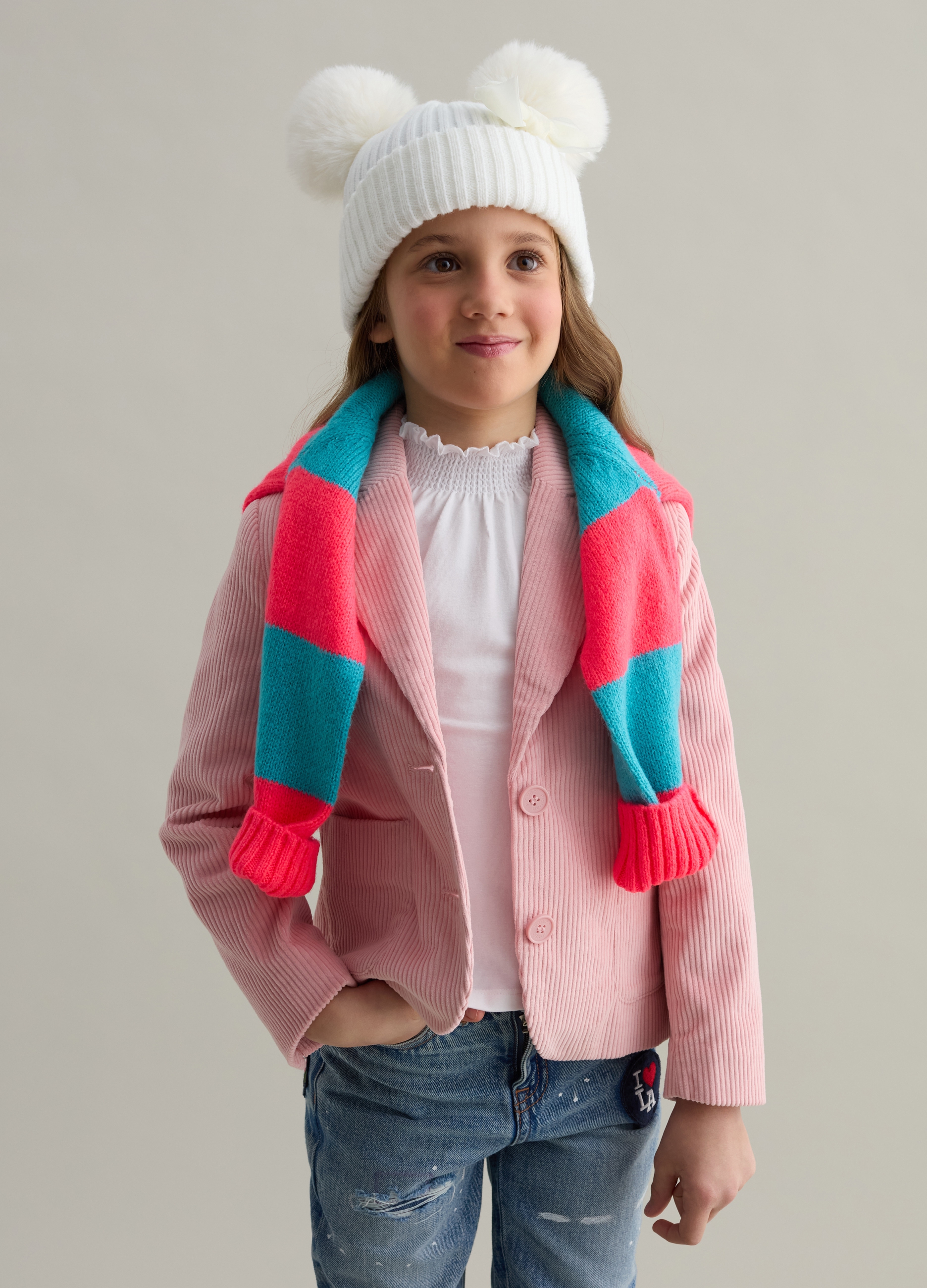 PIOMBO KIDS, Blazer Monopetto In Corduroy, Bambina, Rosa, Taglia: 6