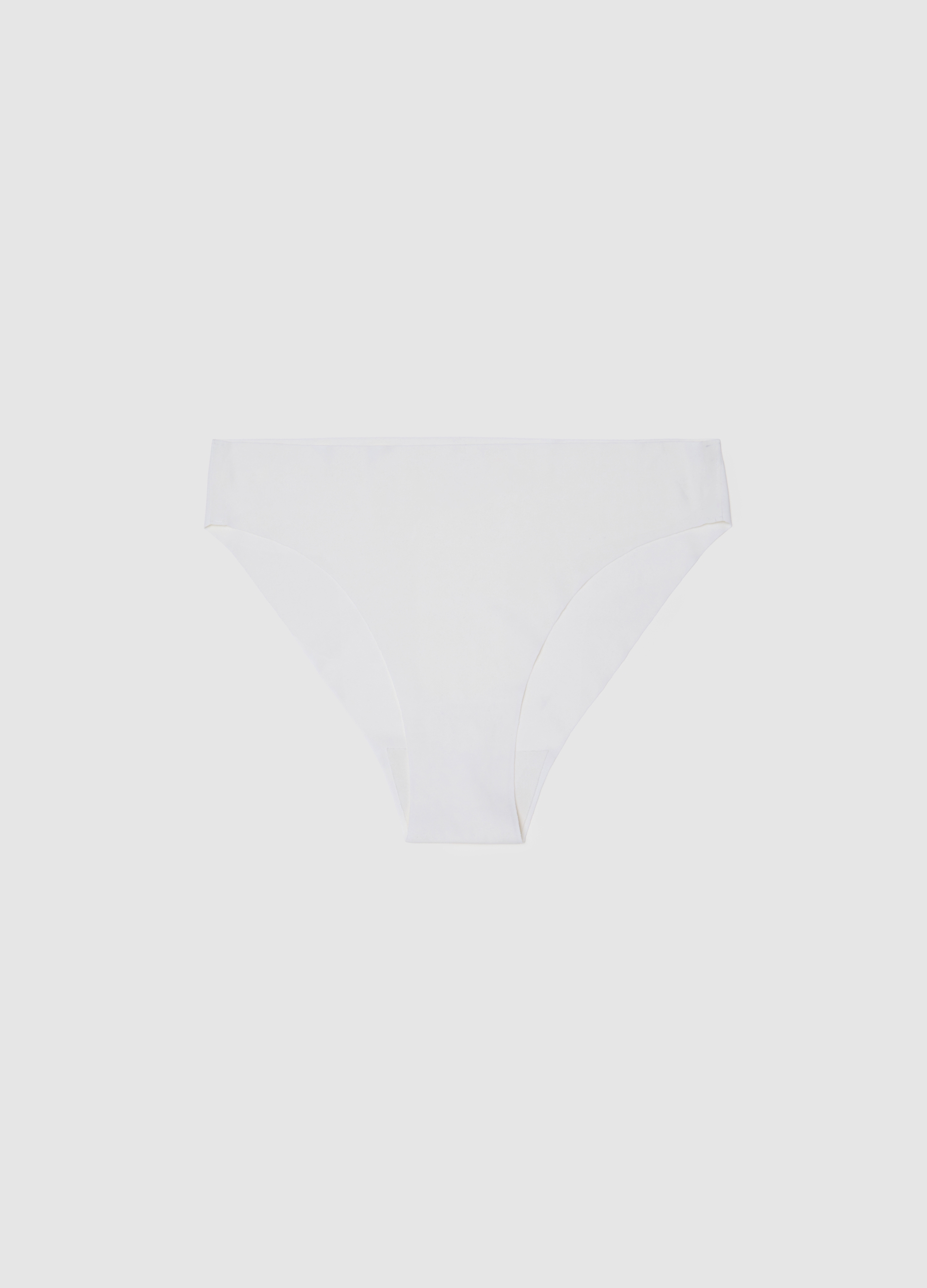 Braga De Tejido Elástico Blanco Ajuste Regular, Mujer, Blanco óptico, Talla: 3