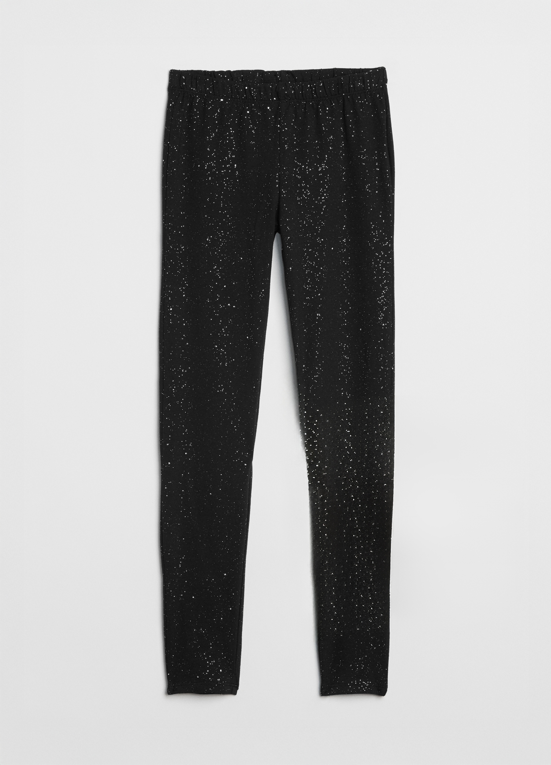 GAP KIDS, Leggings Elasticizzati Con Brillantini, Unisex, Nero, Taglia: XS/99-114