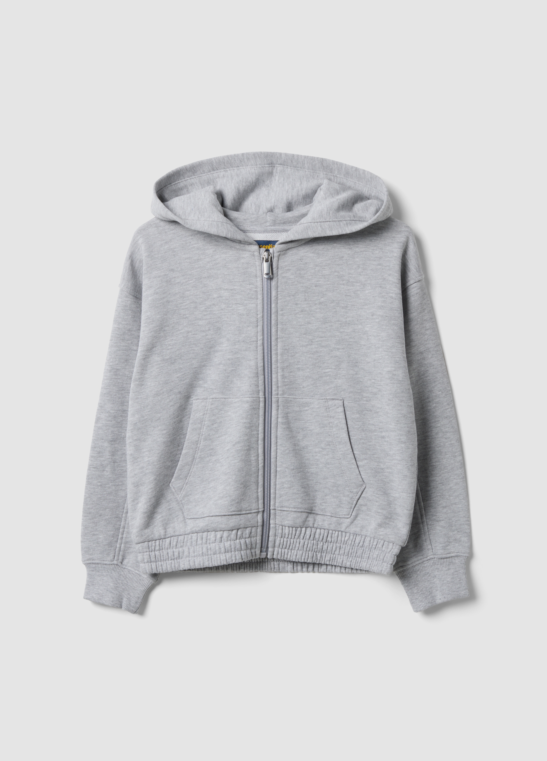 OVS KIDS, Felpa Grigia Con Cappuccio In Puro Cotone, Bambina, Grigio, Taglia: 4-5
