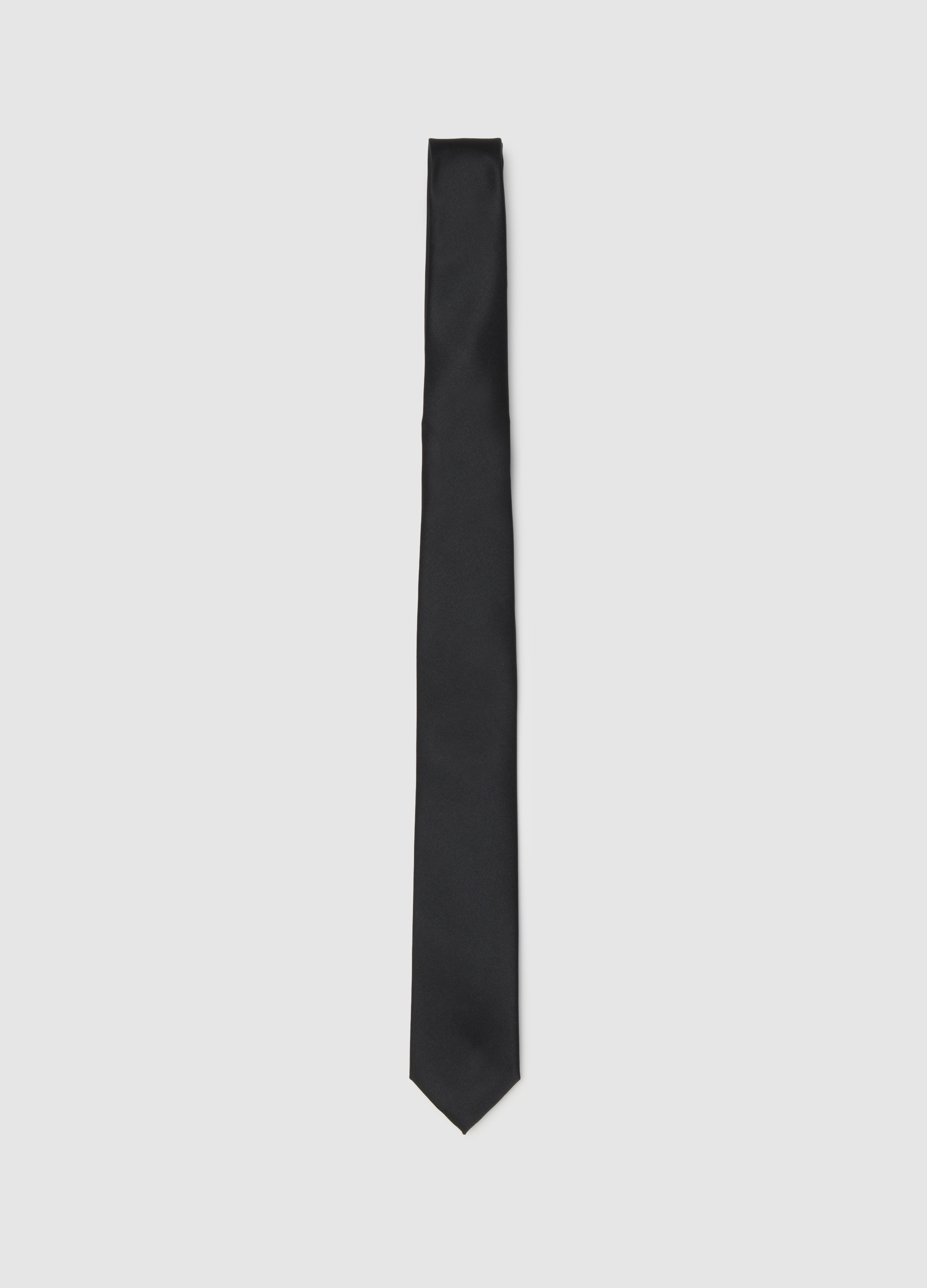 Corbata Negra De Poliéster, Hombre, Negro, Talla: FASUL