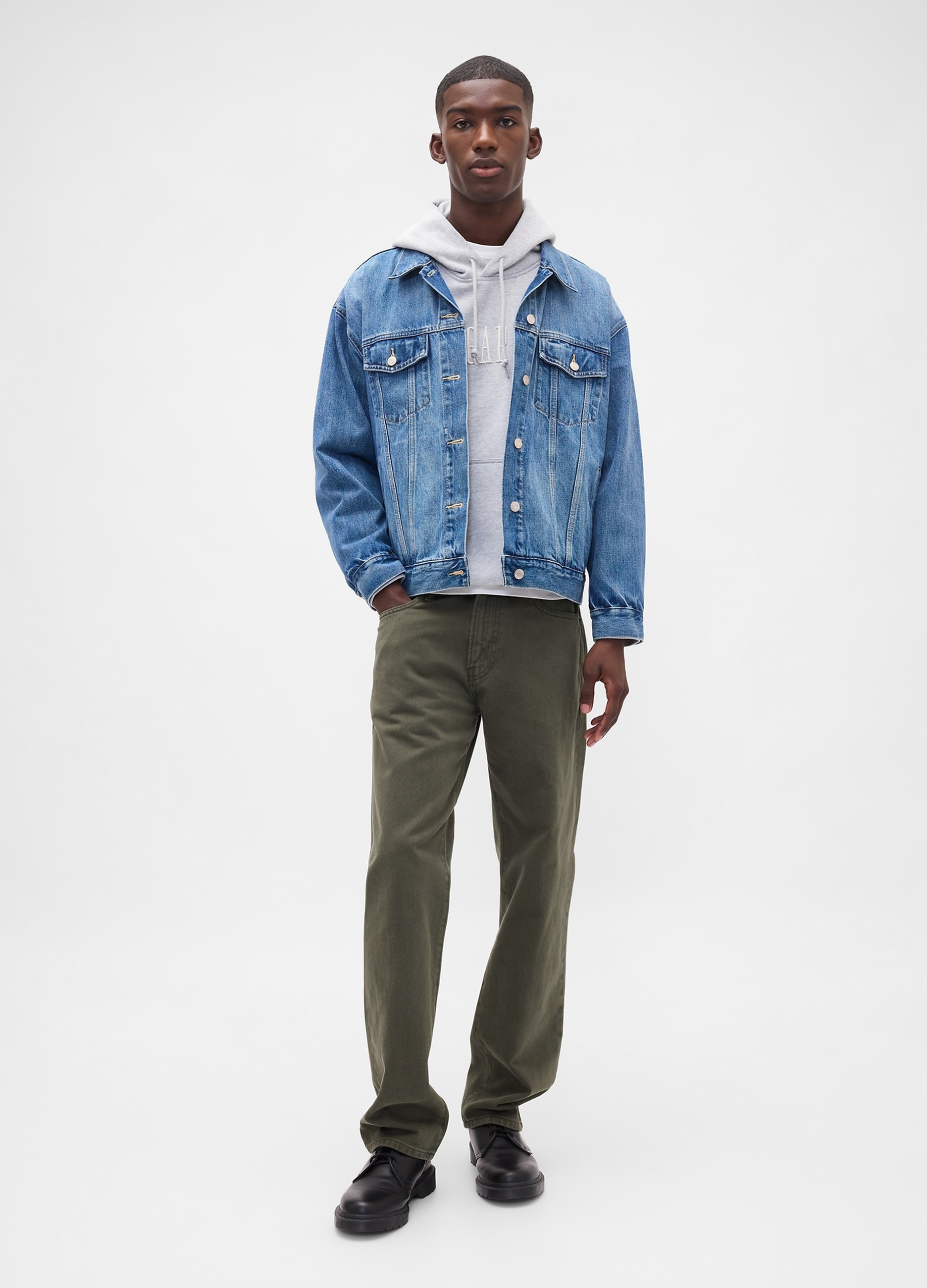 GAP, Jeans Comfort In Cotone, Uomo, Verde, Taglia: 28 x 32