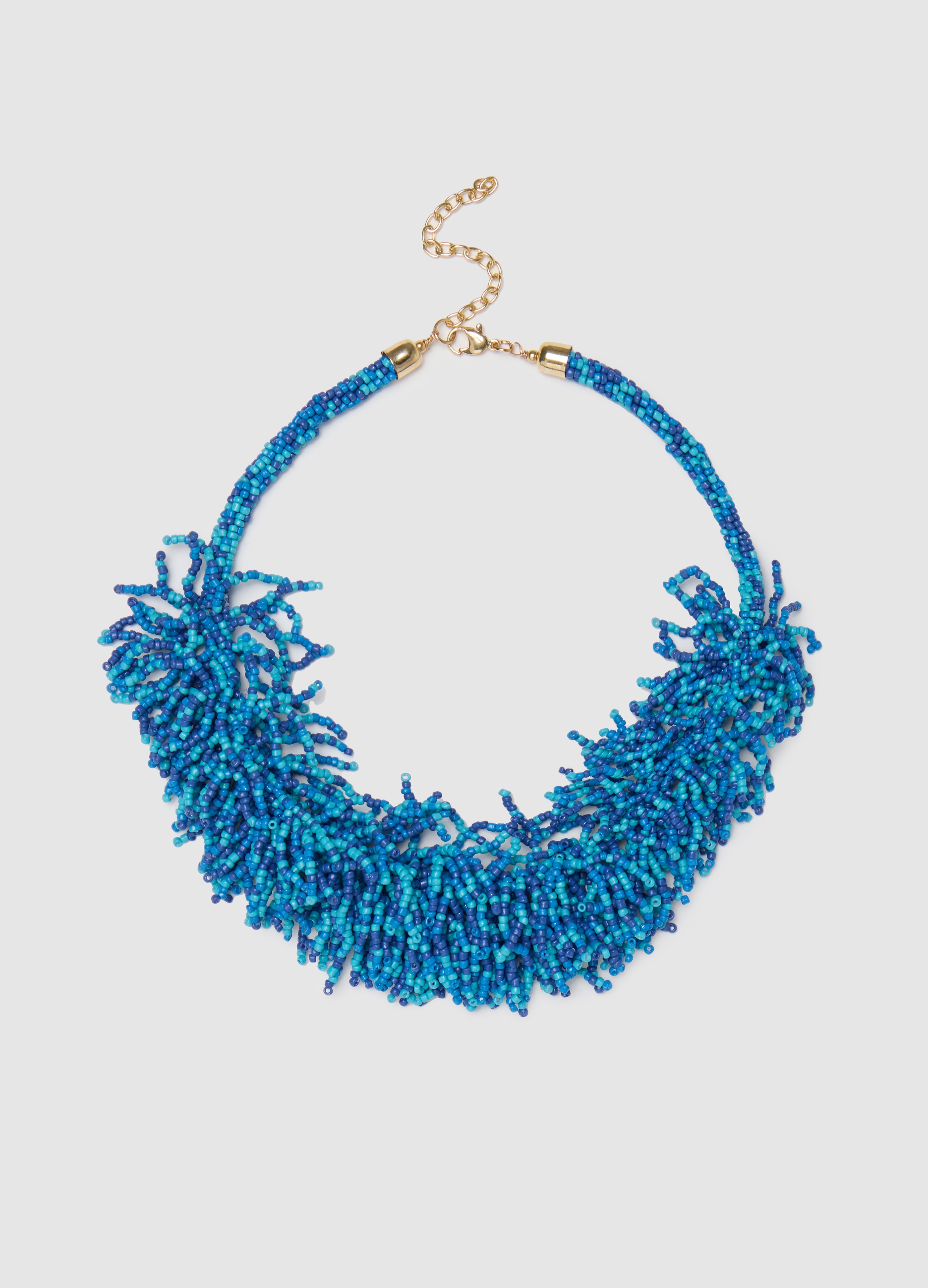 OVS , Collana Girocollo Con Perline, Donna, Azzurro, Taglia: ONE SIZE