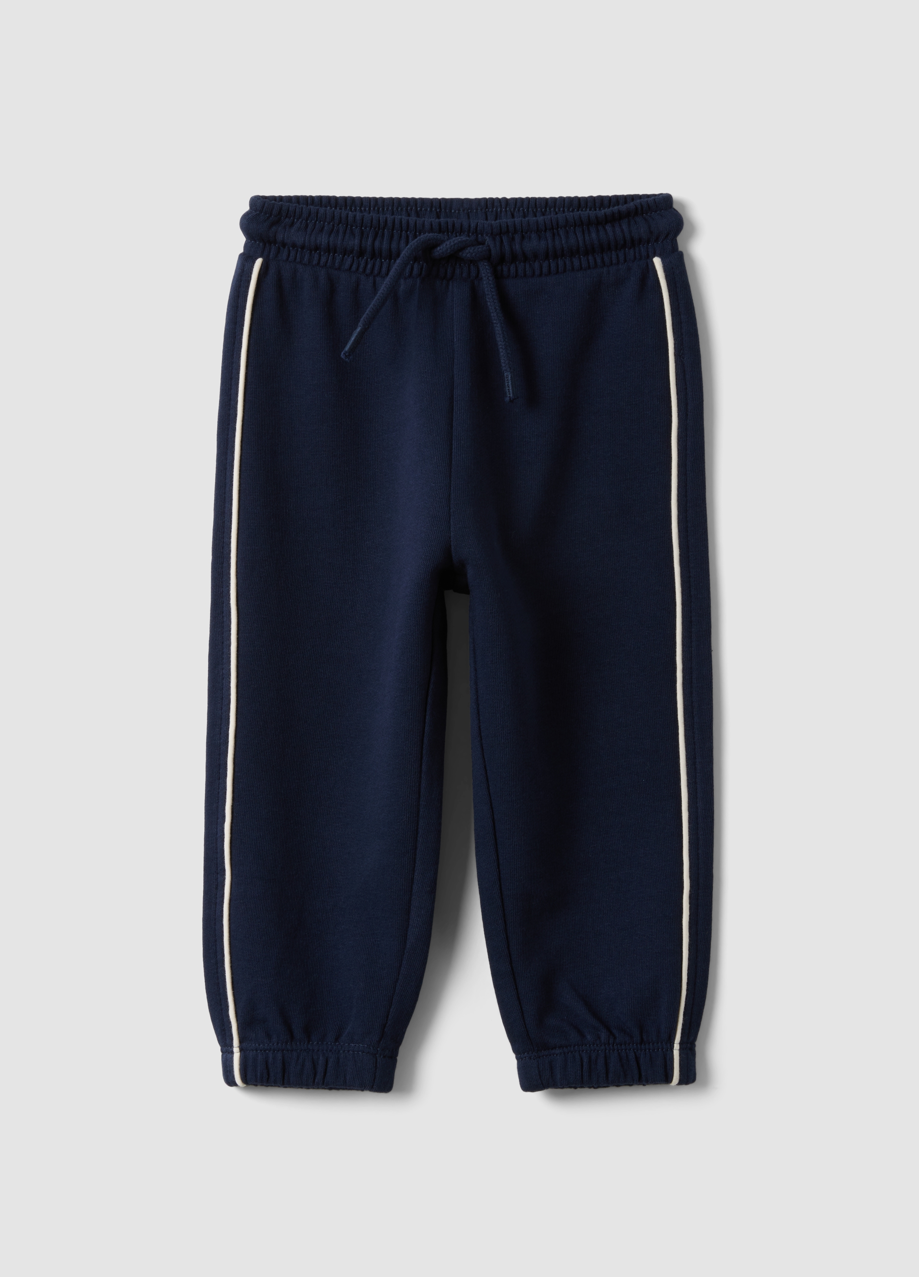 FAGOTTINO, Pantaloni Jogger Blu In Puro Cotone Organico Con Coulisse Per Bimbo, Bambino, Blu, Taglia: 18-24