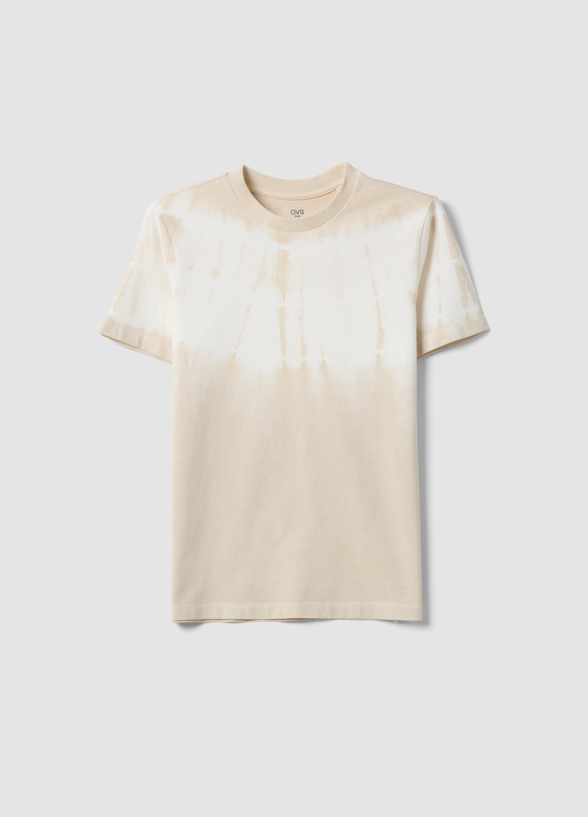 OVS KIDS, Camiseta Multicolor De Algodón Puro Para Chico, Corte Relaxed, Niño, Blanco/beige, Talla: 11-12