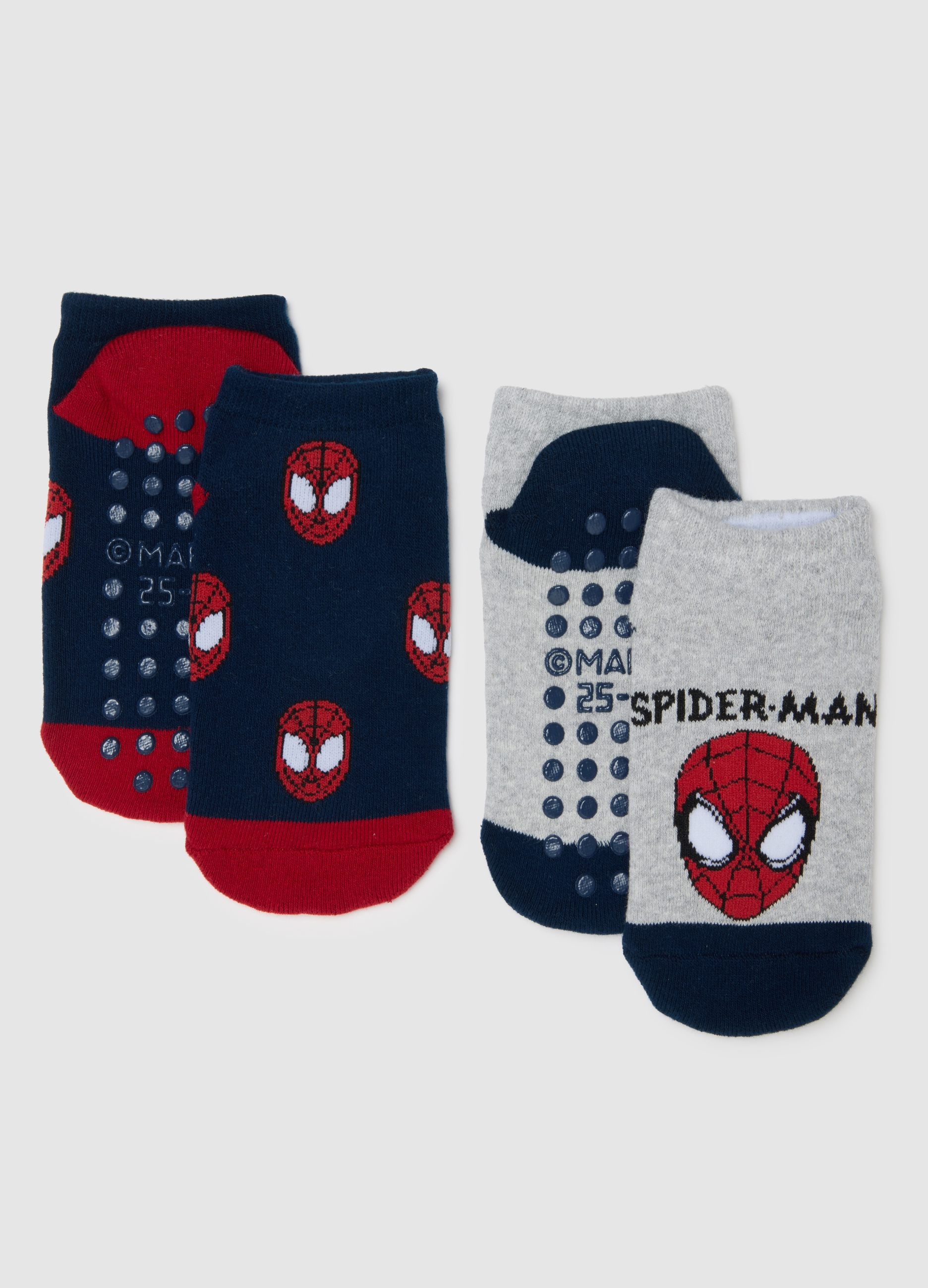 MARVEL, Bipack Calze In Misto Cotone Multicolor Da Bambino Regular Fit, Multicolor, Taglia: 34/36