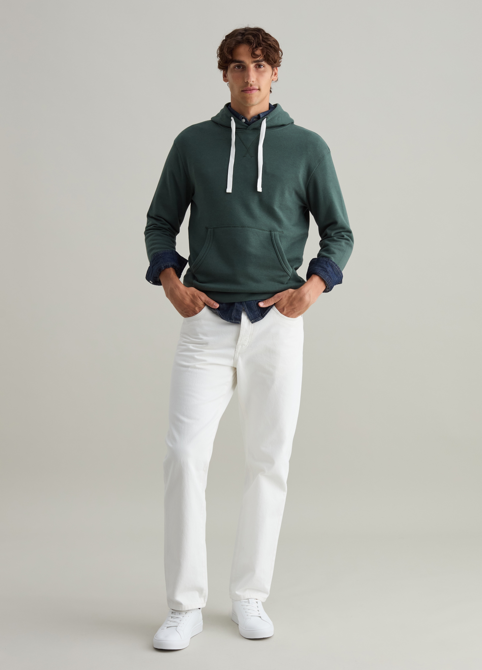 PIOMBO, Felpa Con Cappuccio E Dettaglio A V, Uomo, Verde, Taglia: XXL