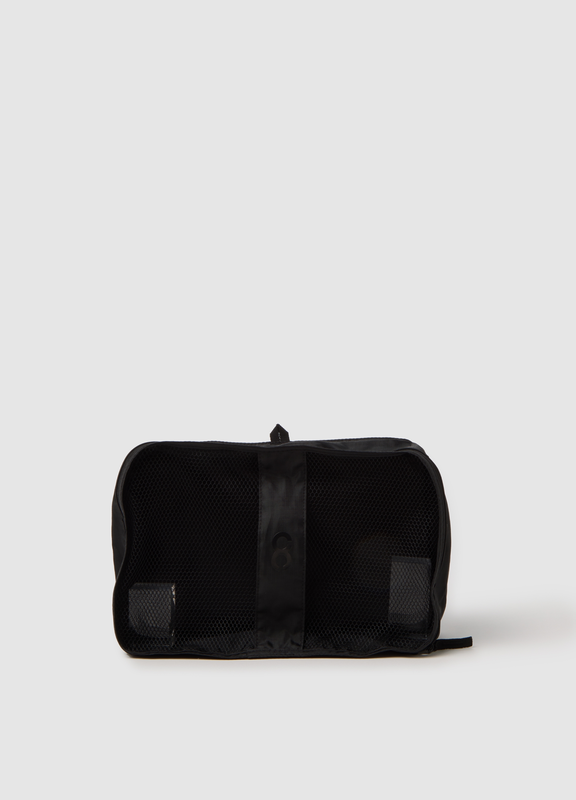 OVS, Schwarze Herrenkulturtasche, Mann, Gunmetal, Größe: FASUL